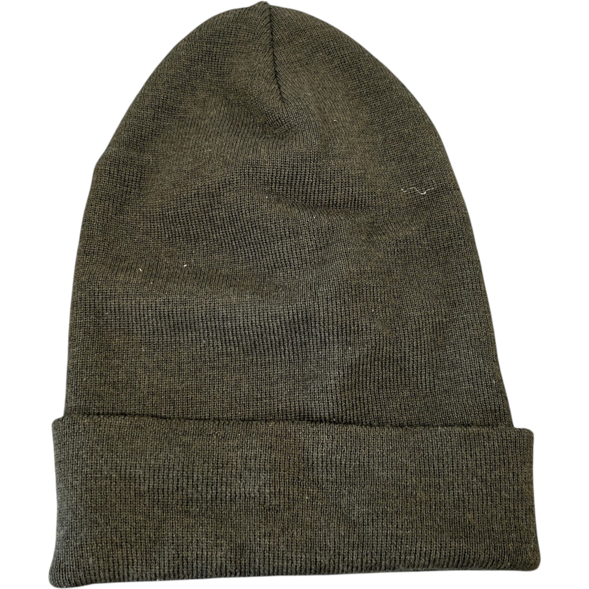 Men's Grenoble Logo Patch Beanie Hat Khaki