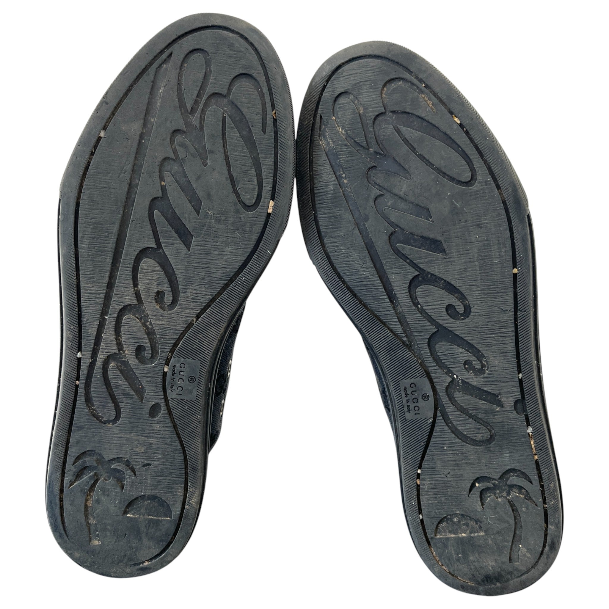 Women's Gg Monogram High Trainers Black Size EU 37 / UK 4