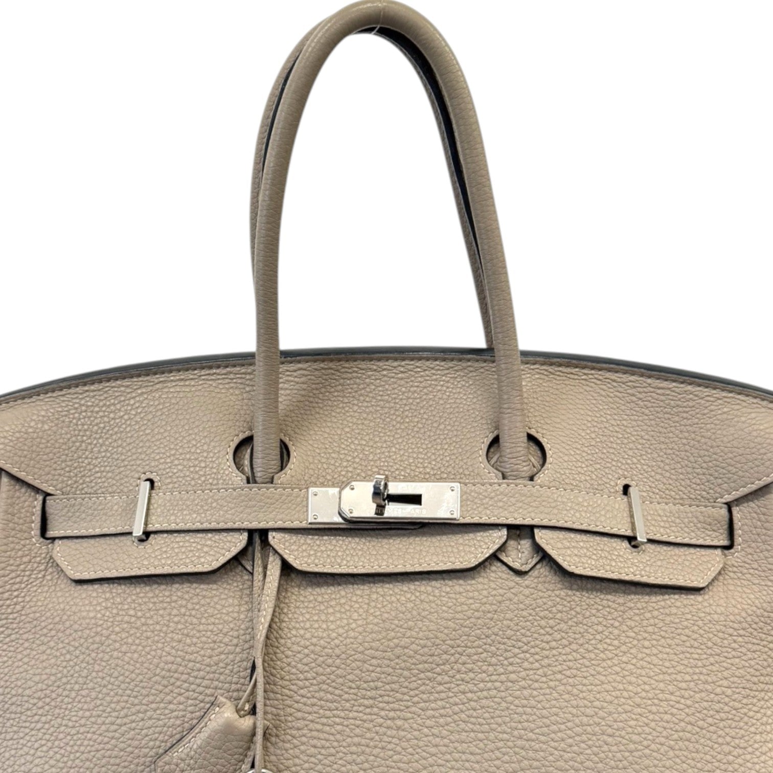 Women's Birkin 35 Togo Gris Etain Palladium Hardware Handbag Grey
