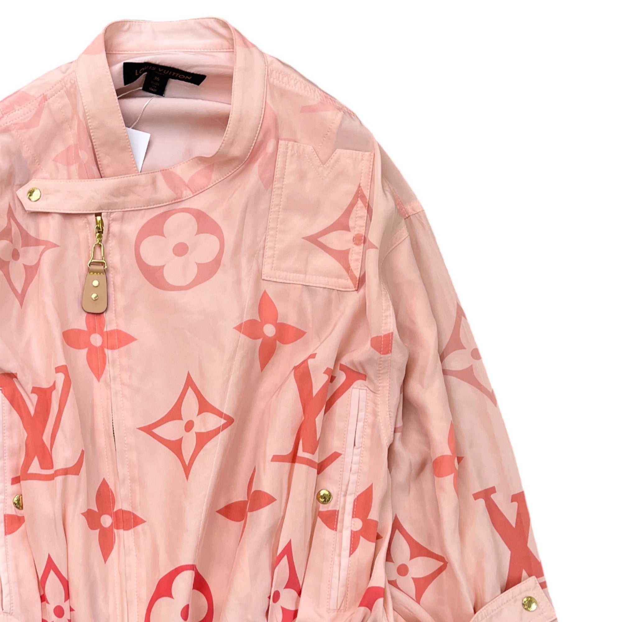 Women's Lv Gradient Monogram Windbreaker Pink Size IT 36 / UK 4