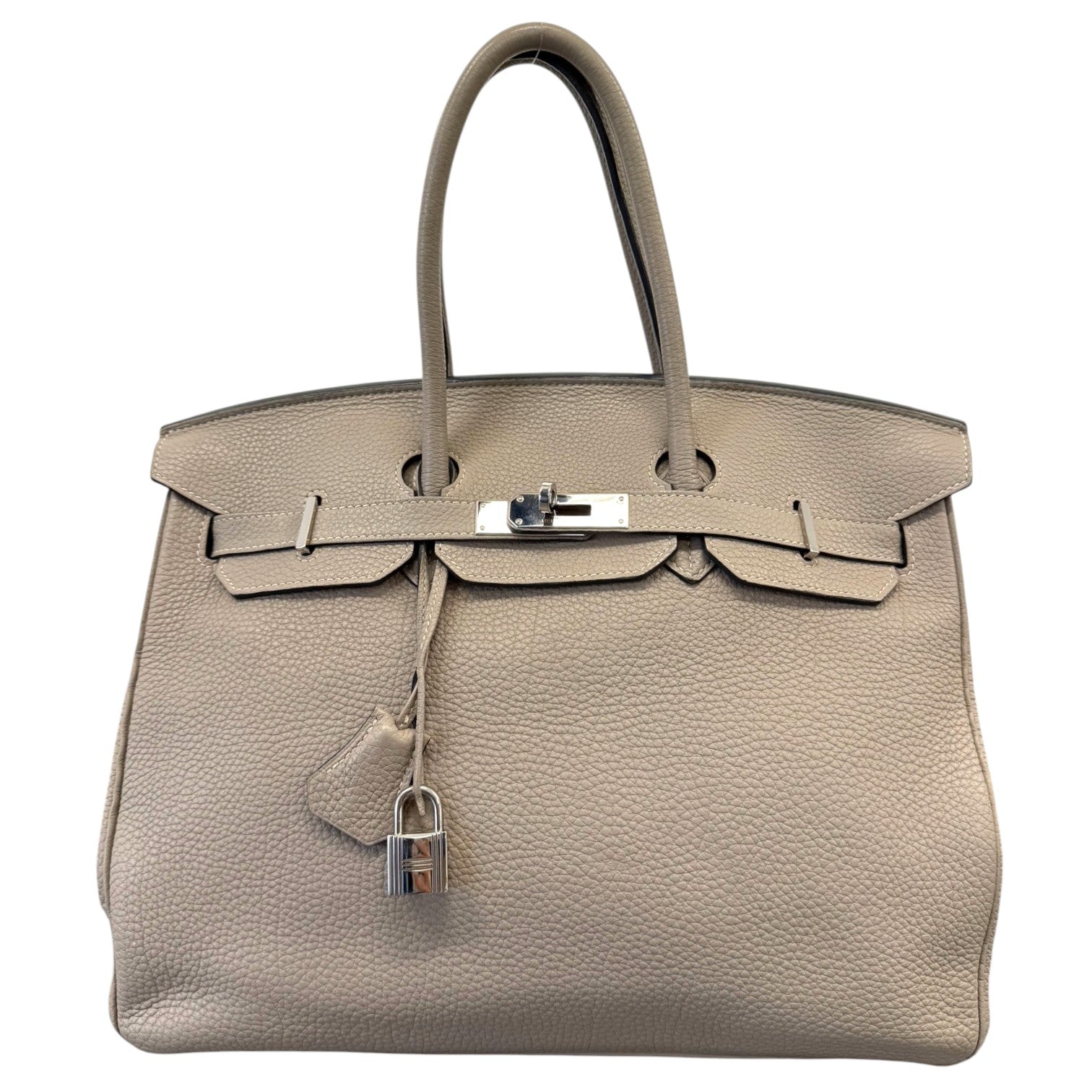 Women's Birkin 35 Togo Gris Etain Palladium Hardware Handbag Grey