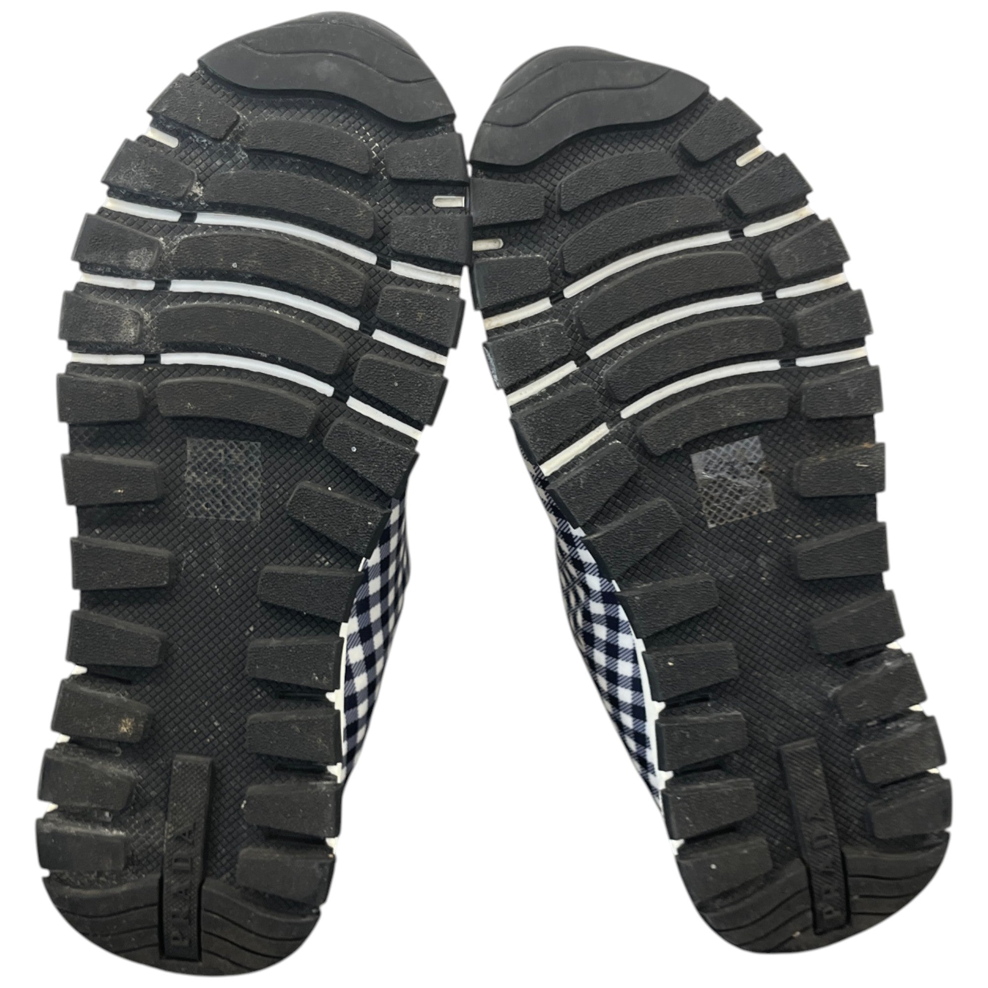 Women's Signature Logo Gingham Low Trainers Navy Size EU 39 / UK 6