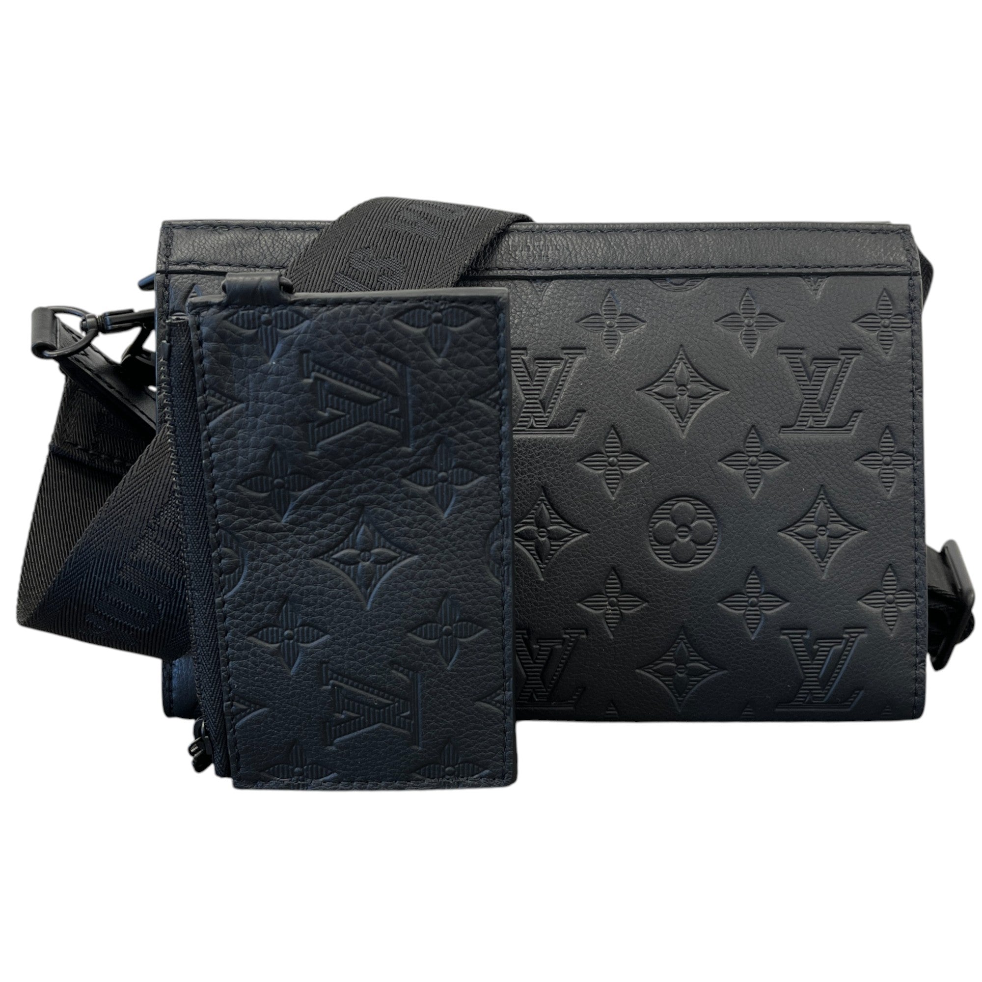 Men's Gaston Wearable Wallet Messenger Bag Black