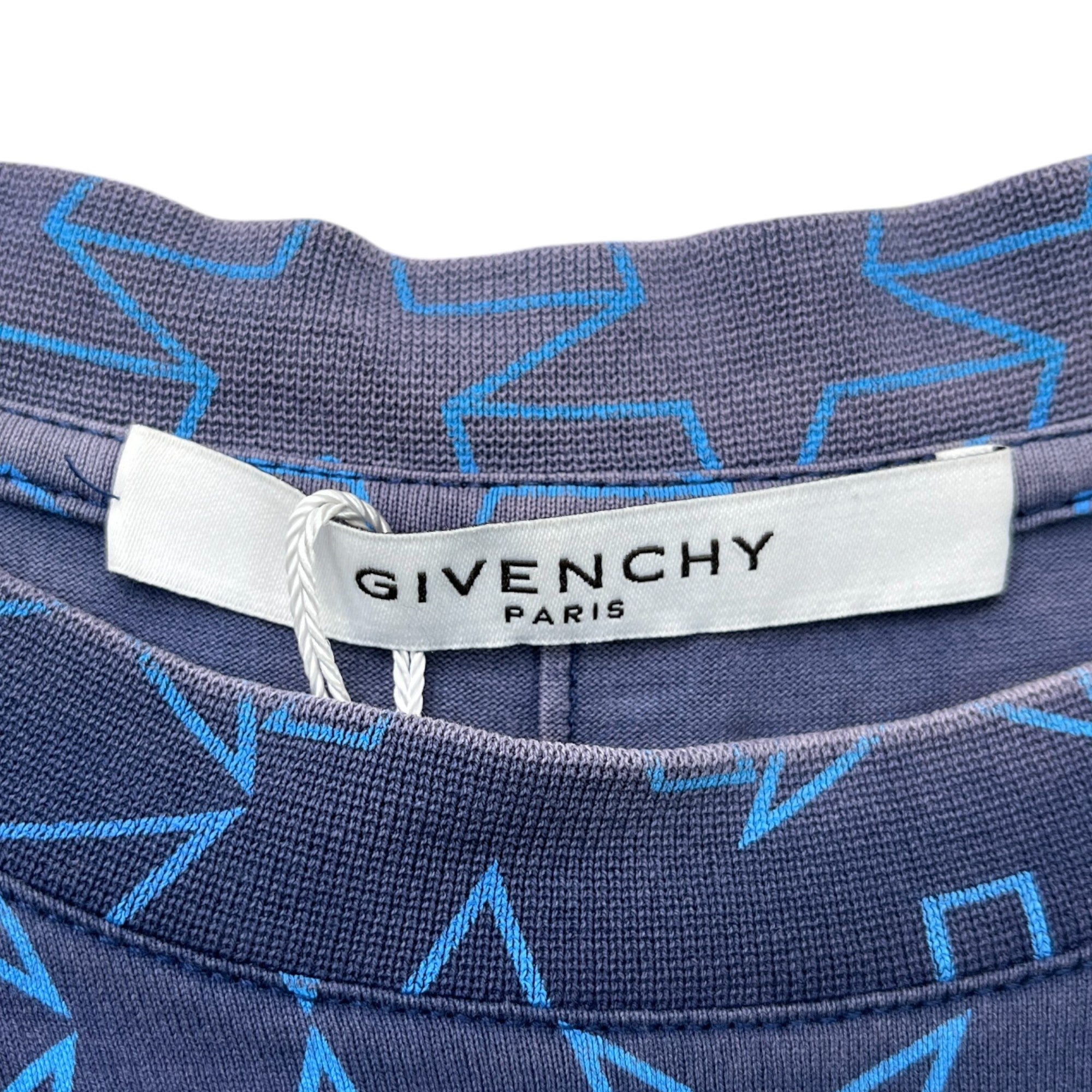 Men's Star Logo T-Shirt Blue Size XS