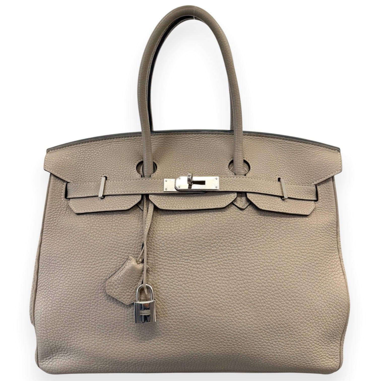 Women's Birkin 35 Togo Gris Etain Palladium Hardware Handbag Grey