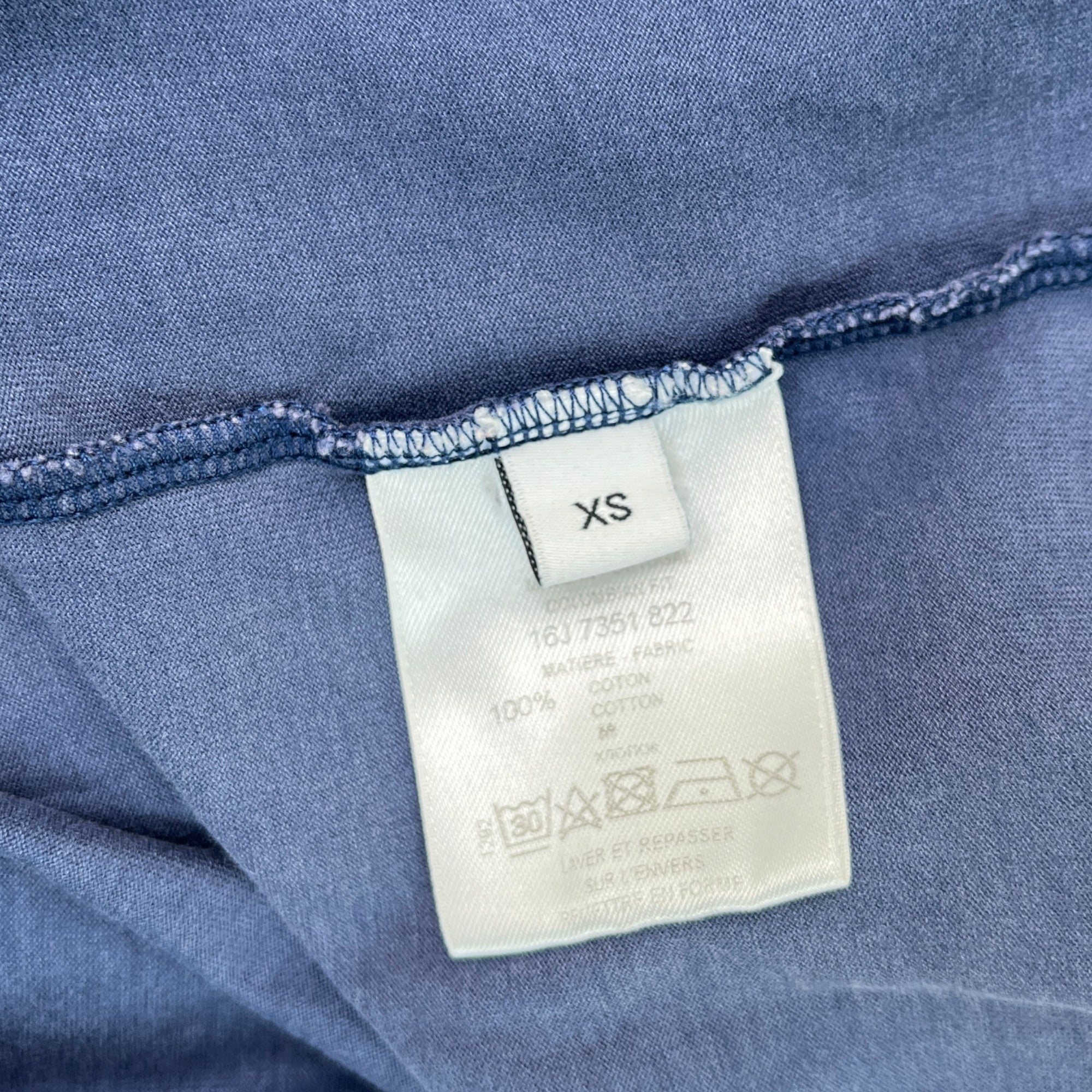 Men's Star Logo T-Shirt Blue Size XS