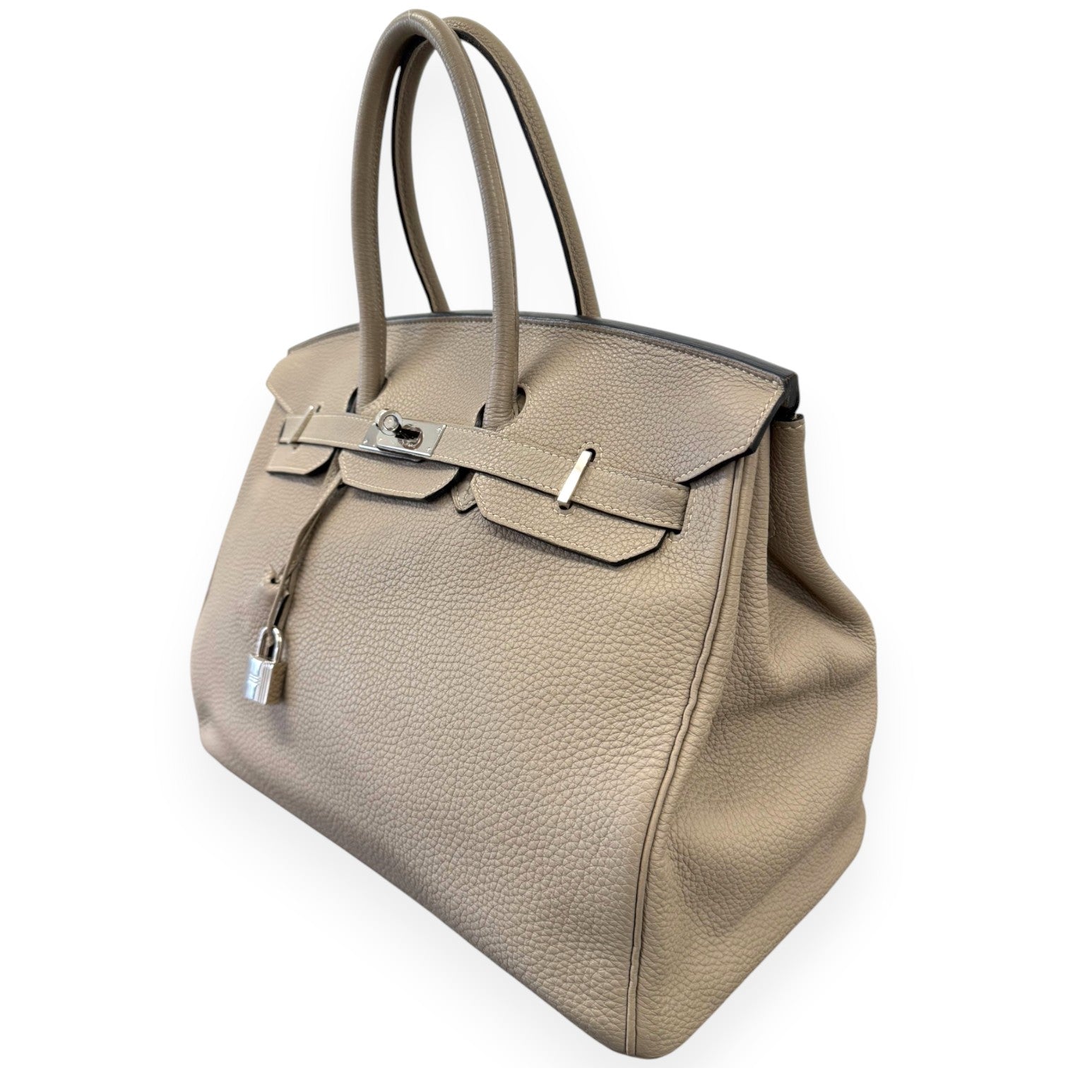 Women's Birkin 35 Togo Gris Etain Palladium Hardware Handbag Grey