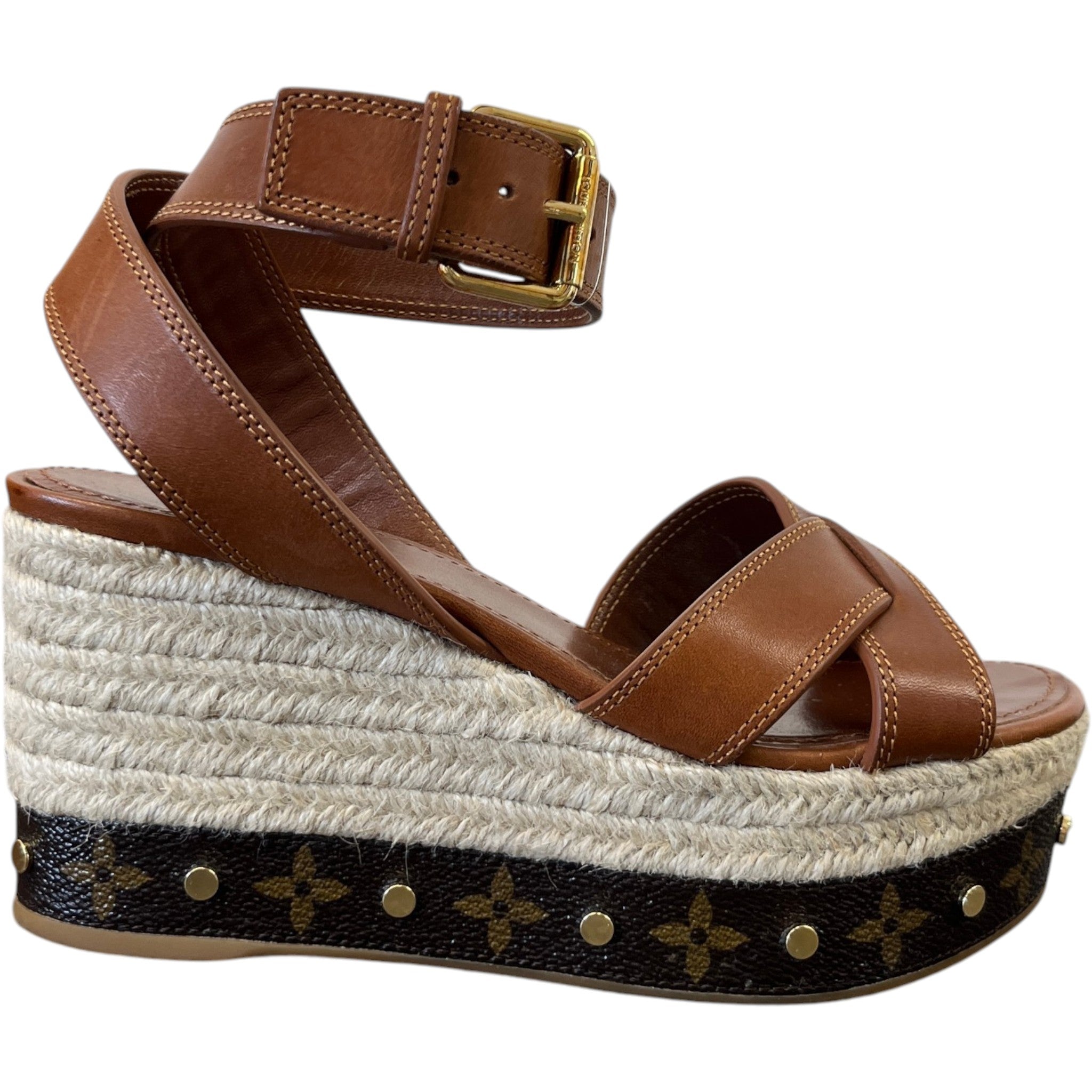 Women's Timelapse Wedge Heels Brown Size EU 37 / UK 4