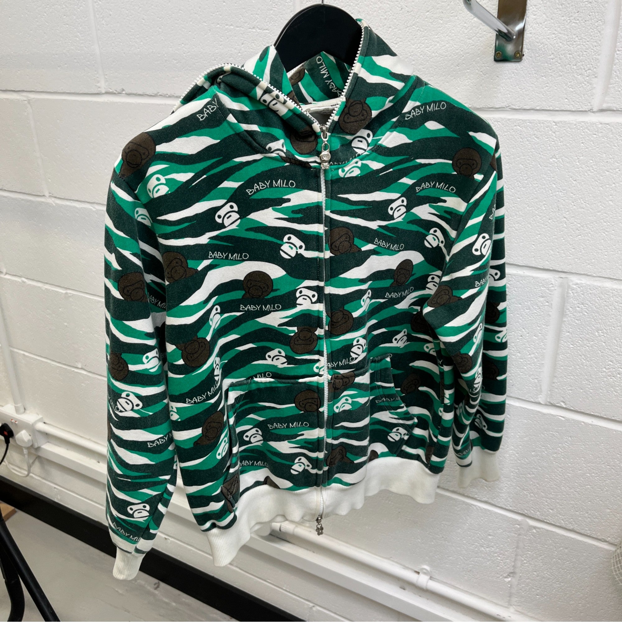 Men's Baby Milo Hoodie Green Size S