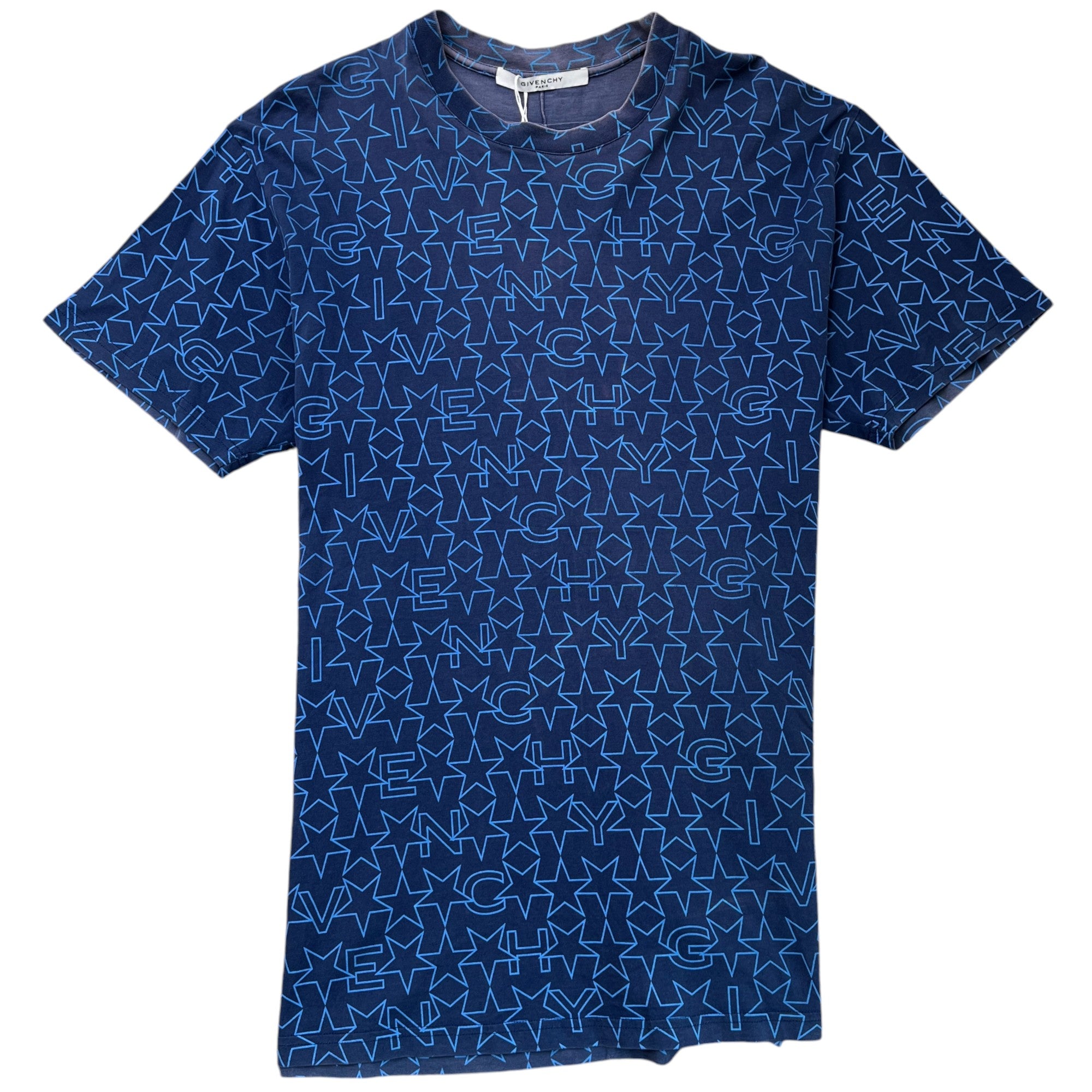 Men's Star Logo T-Shirt Blue Size XS