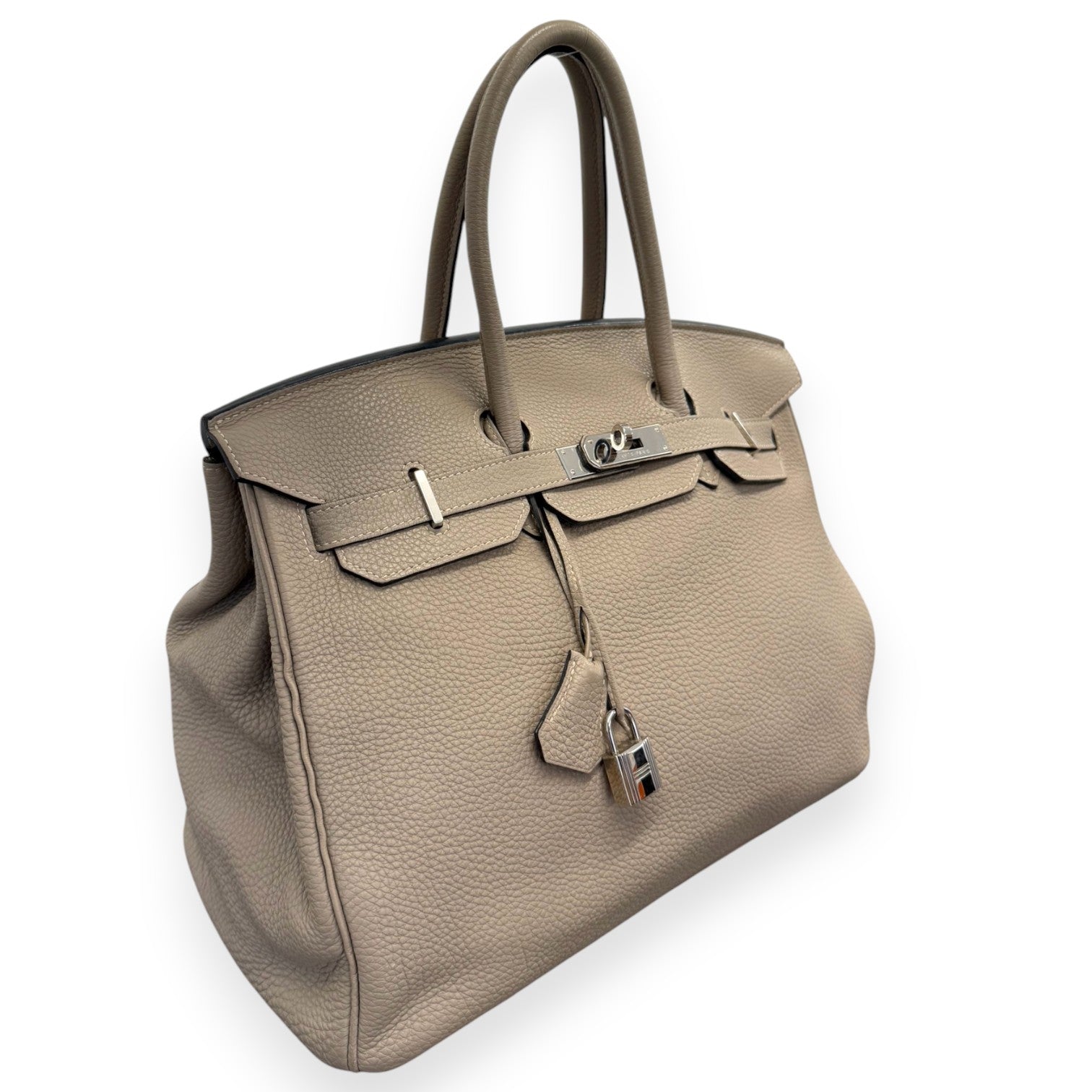 Women's Birkin 35 Togo Gris Etain Palladium Hardware Handbag Grey