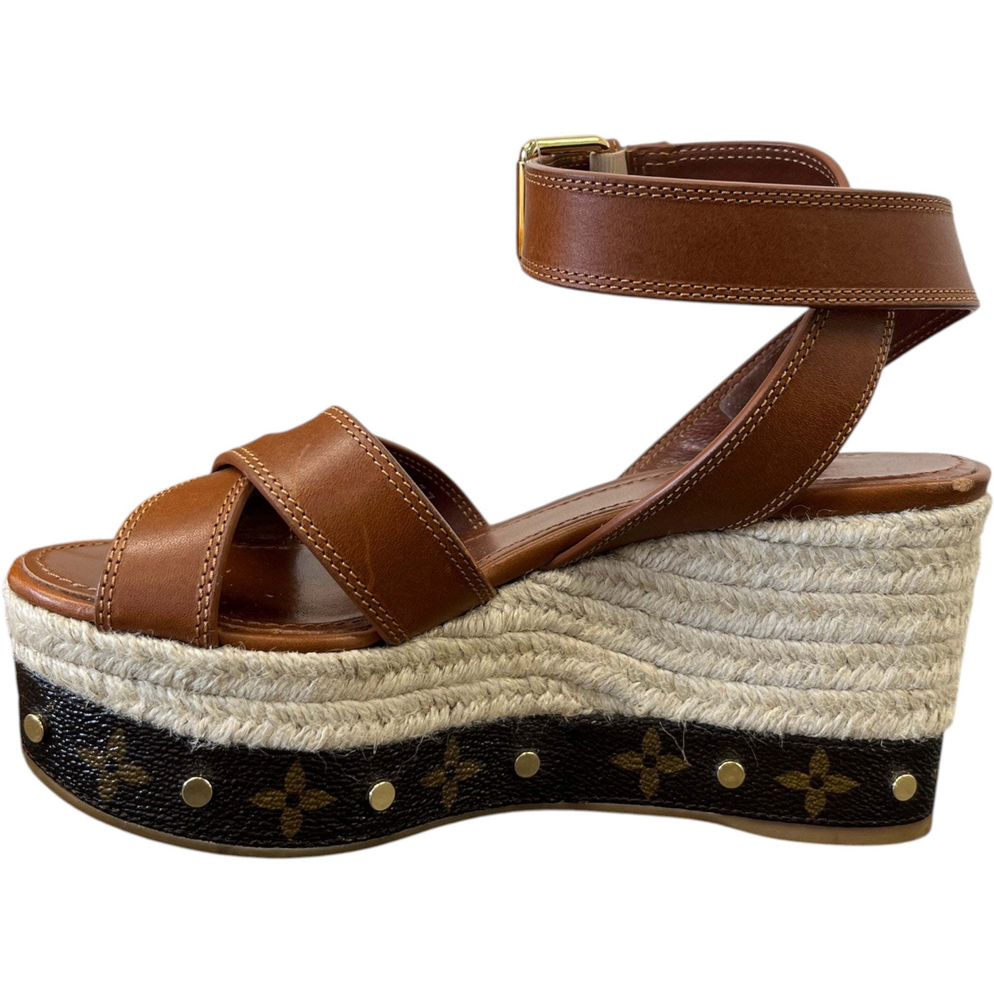Women's Timelapse Wedge Heels Brown Size EU 37 / UK 4
