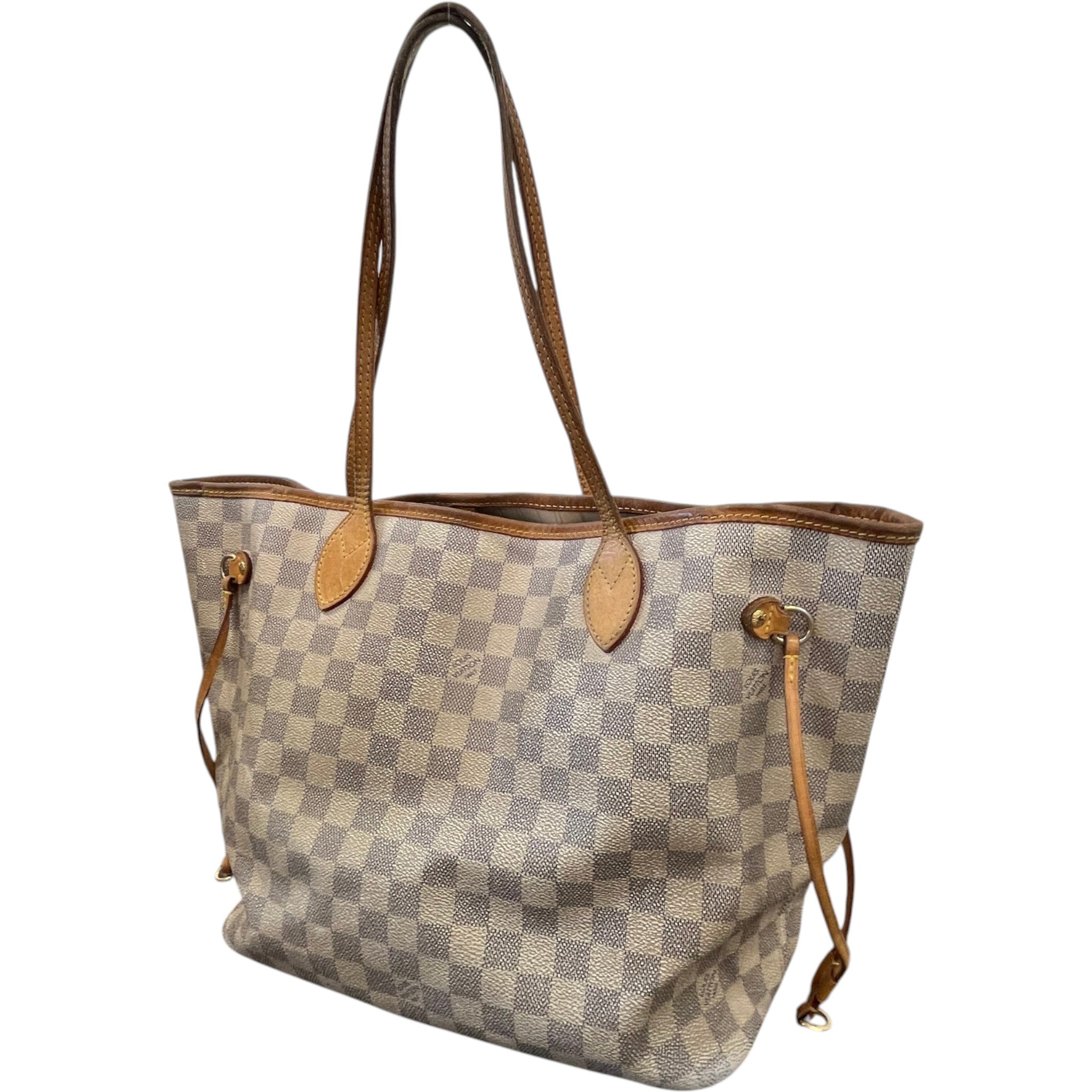 Women's Damier Azur Neverfull Mm Bag White