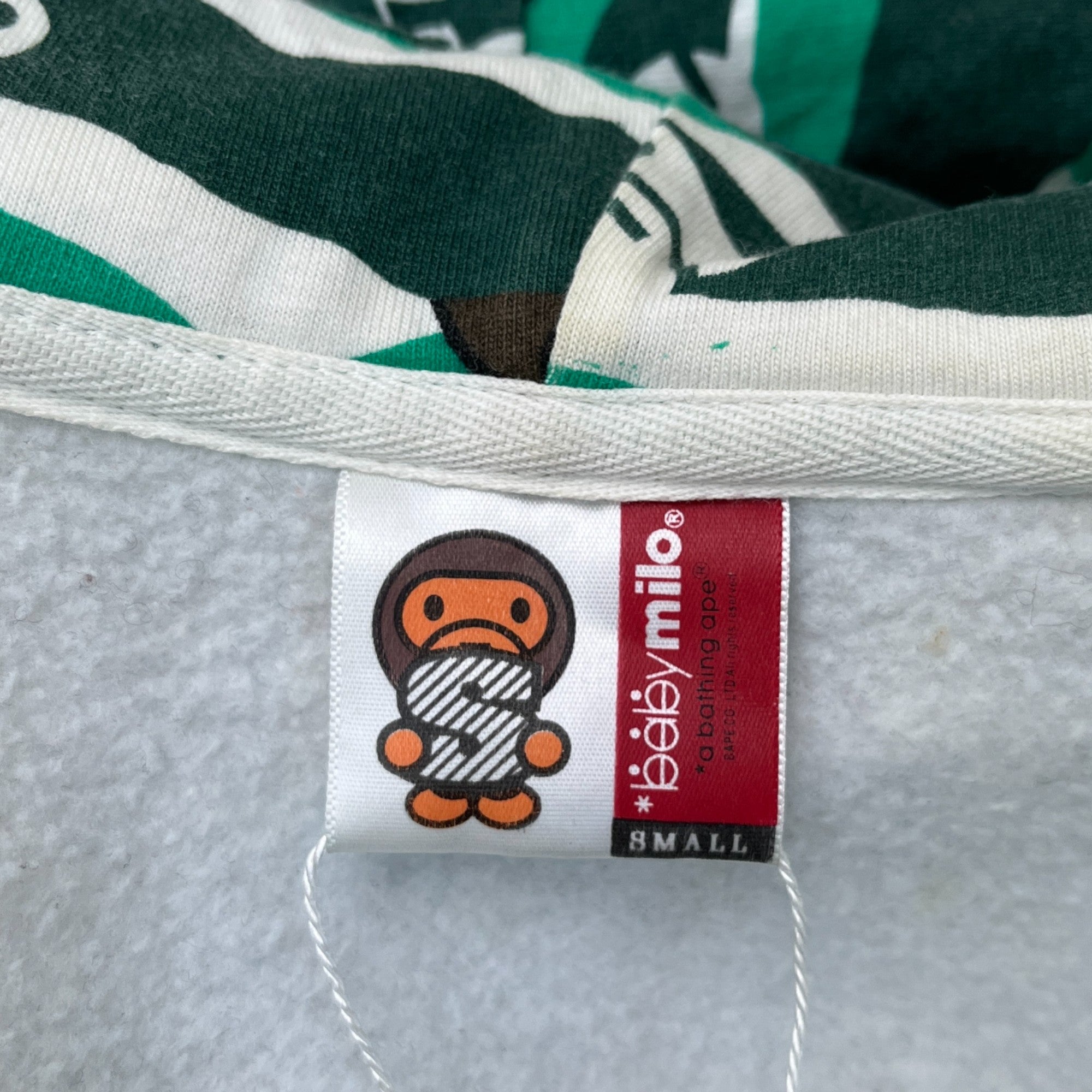 Men's Baby Milo Hoodie Green Size S