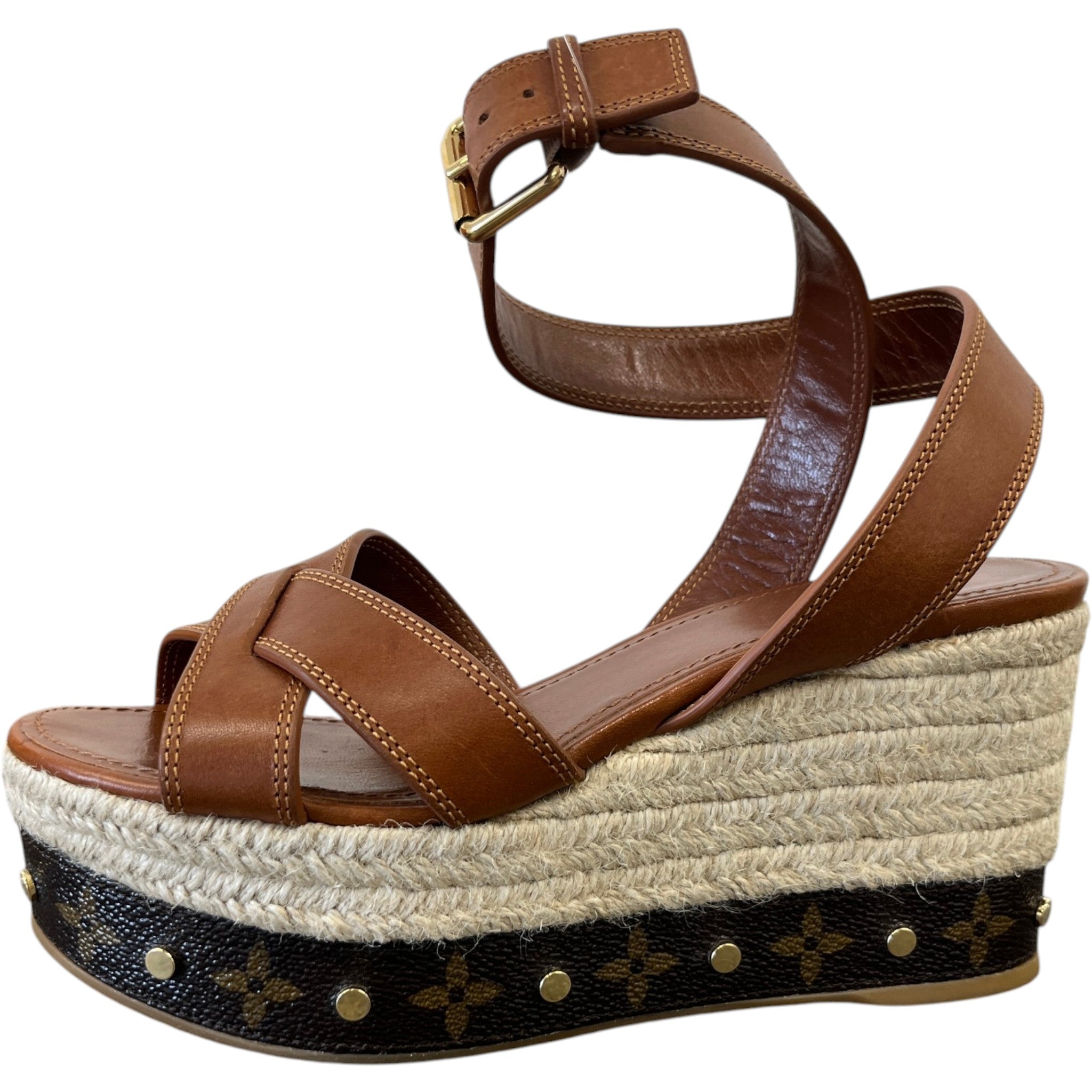 Women's Timelapse Wedge Heels Brown Size EU 37 / UK 4