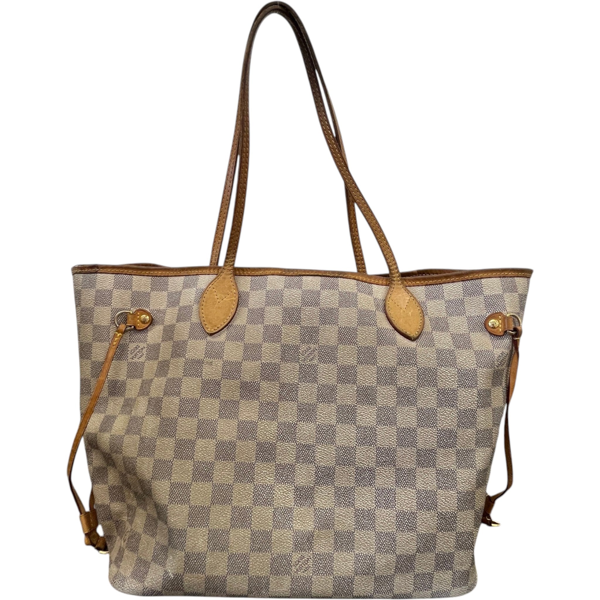 Women's Damier Azur Neverfull Mm Bag White
