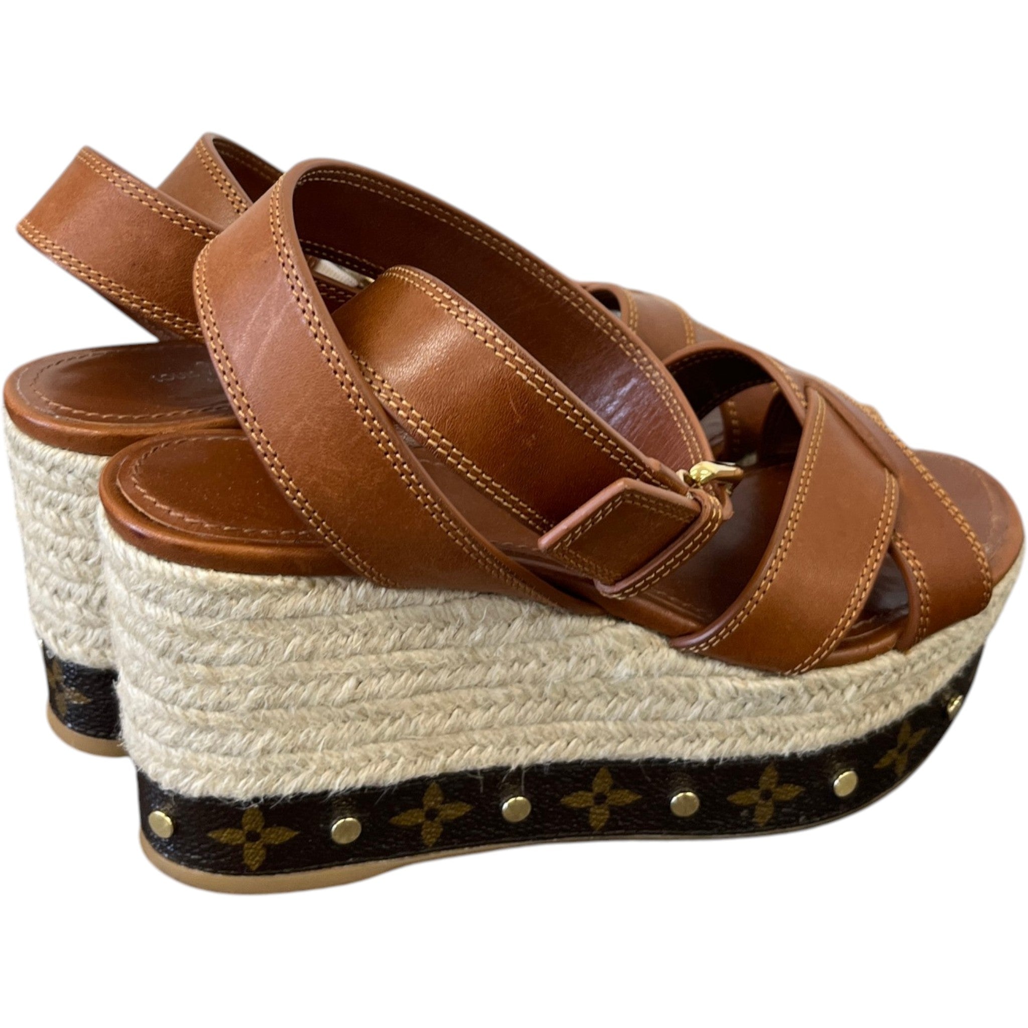 Women's Timelapse Wedge Heels Brown Size EU 37 / UK 4