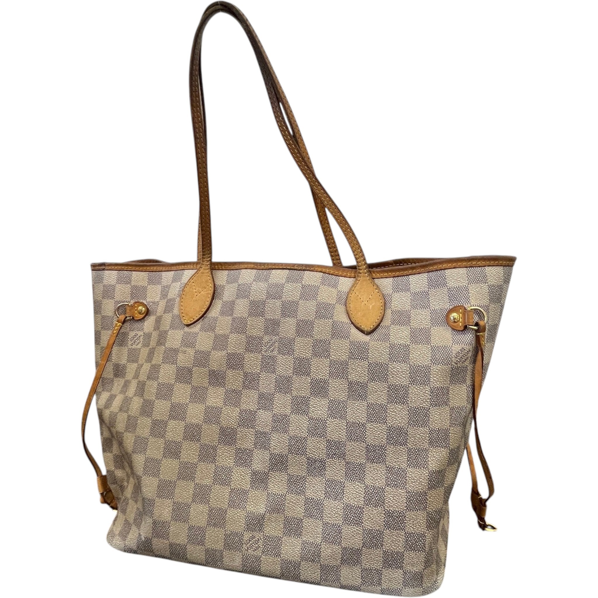 Women's Damier Azur Neverfull Mm Bag White