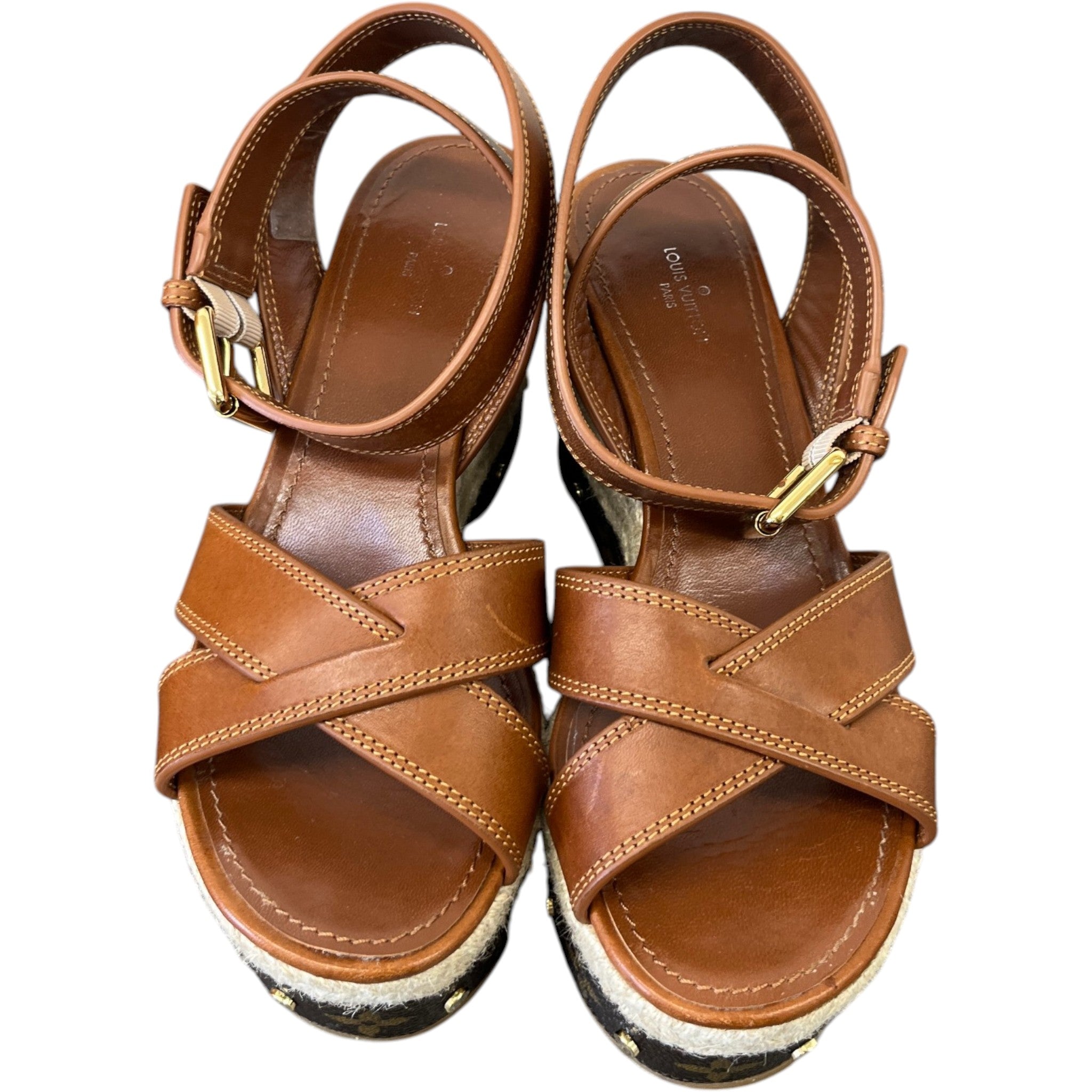 Women's Timelapse Wedge Heels Brown Size EU 37 / UK 4