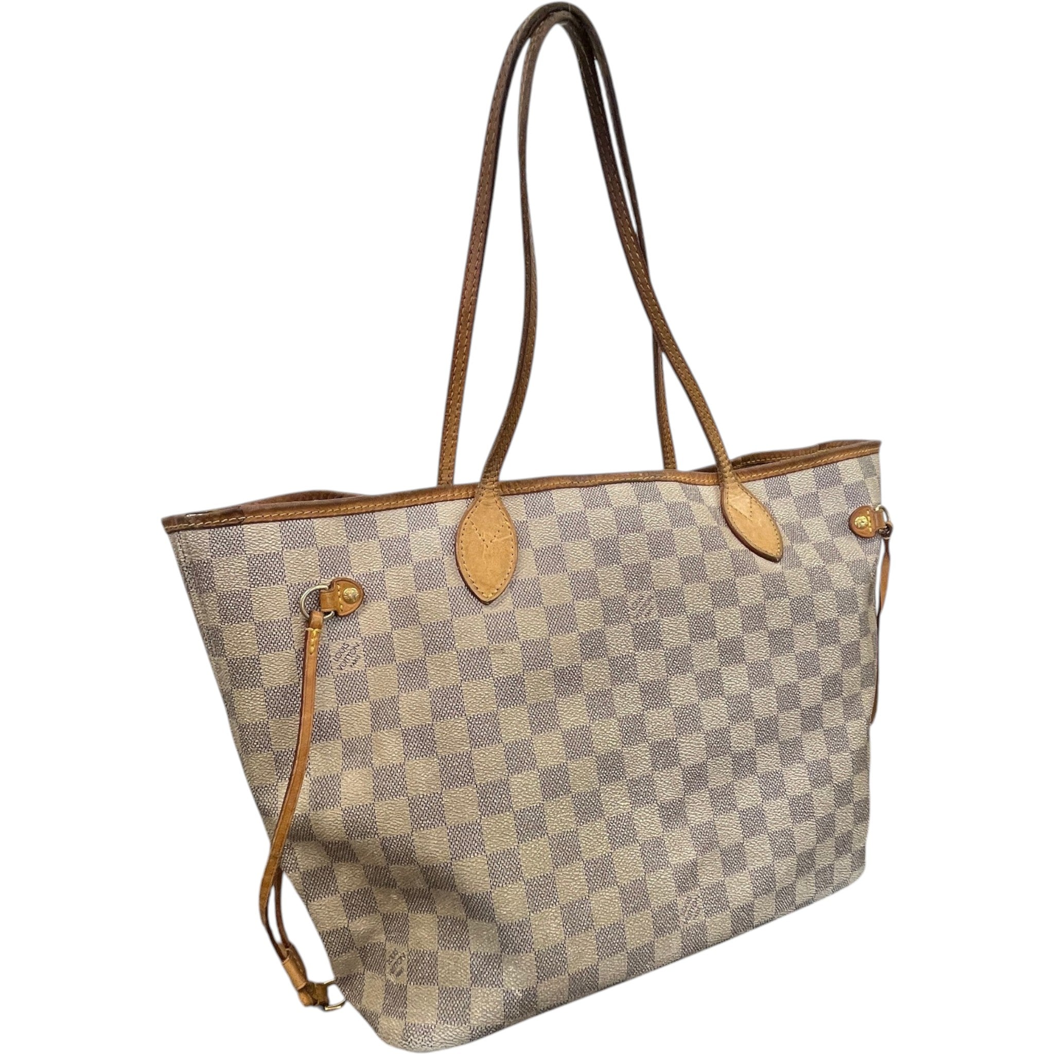 Women's Damier Azur Neverfull Mm Bag White