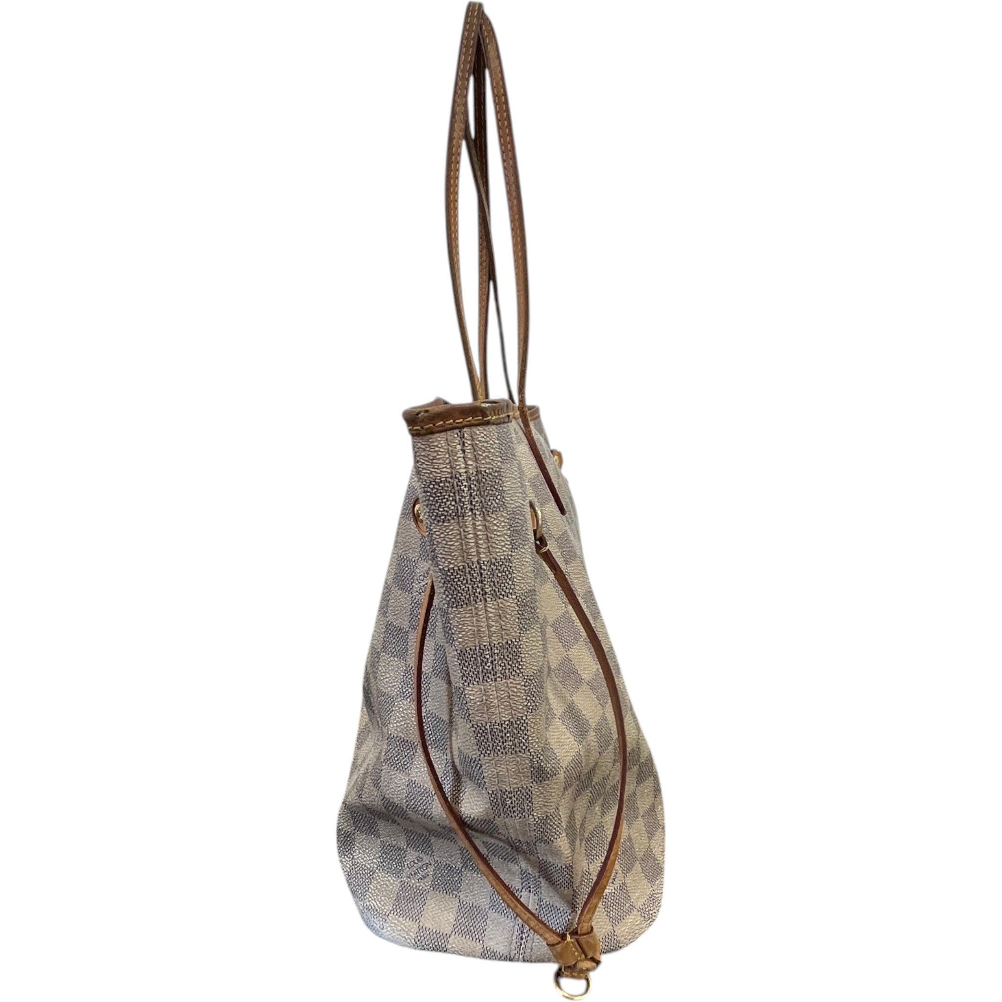 Women's Damier Azur Neverfull Mm Bag White
