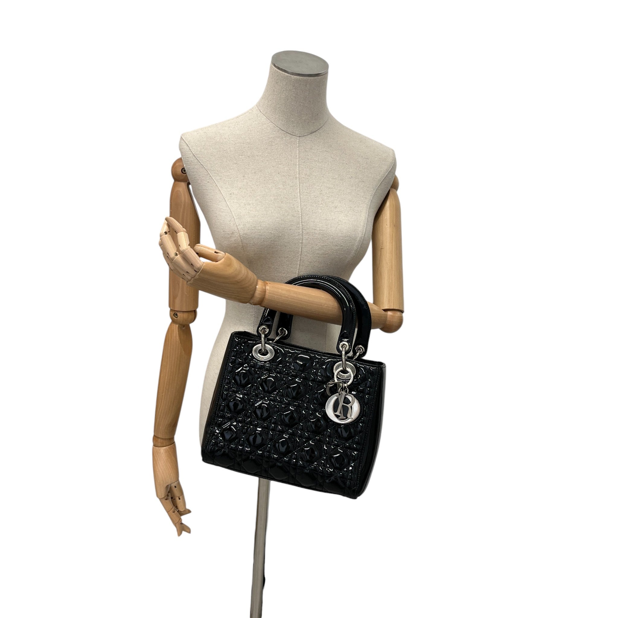 Women's Lady Dior Medium Bag Black