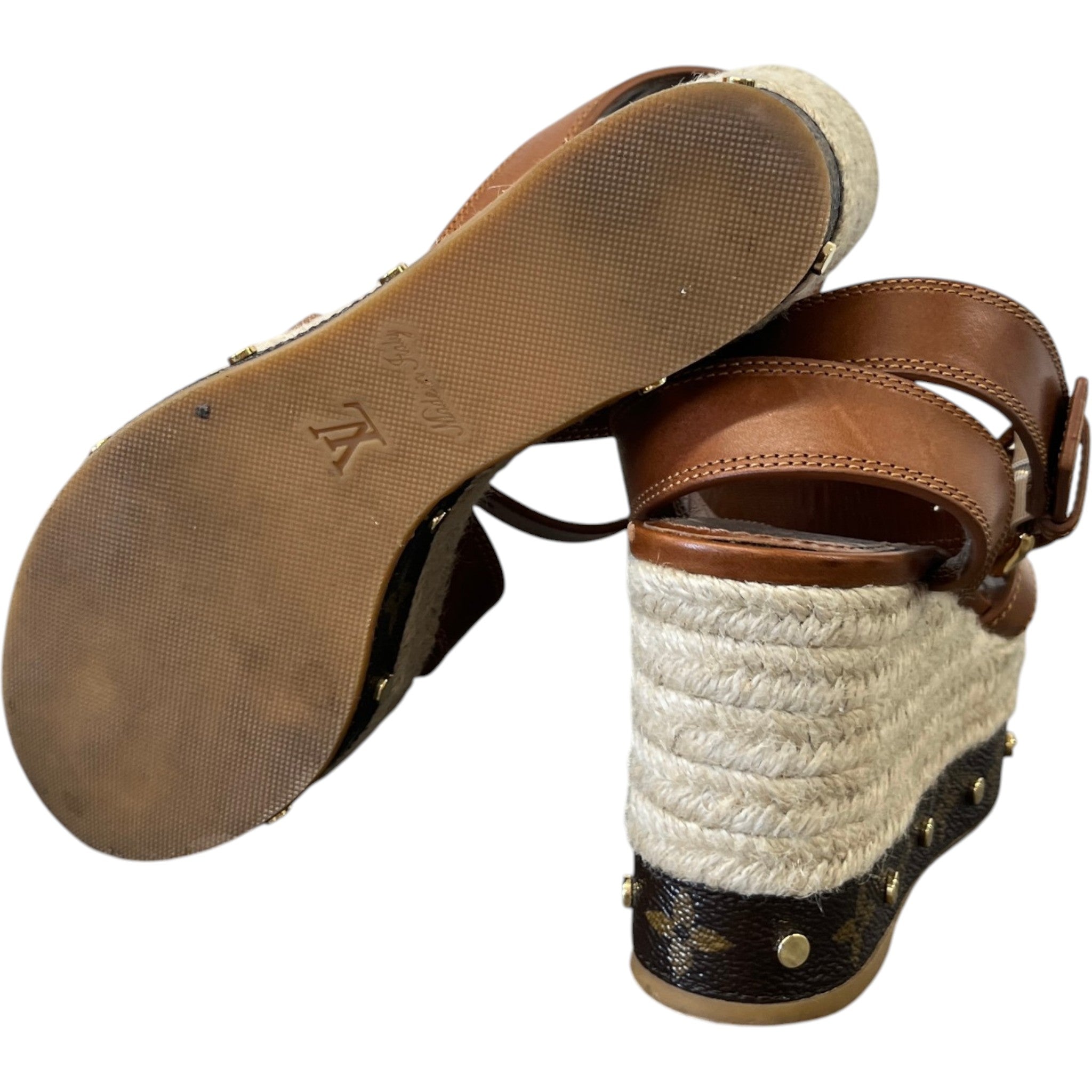 Women's Timelapse Wedge Heels Brown Size EU 37 / UK 4