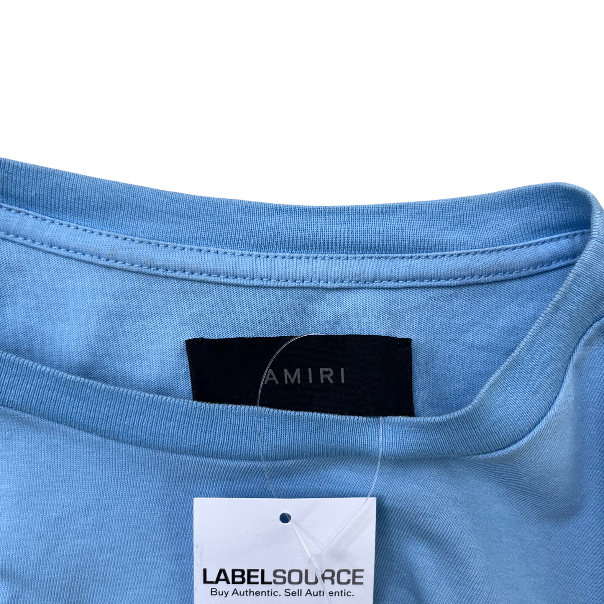 Men's Logo Print T-Shirt Blue Size M