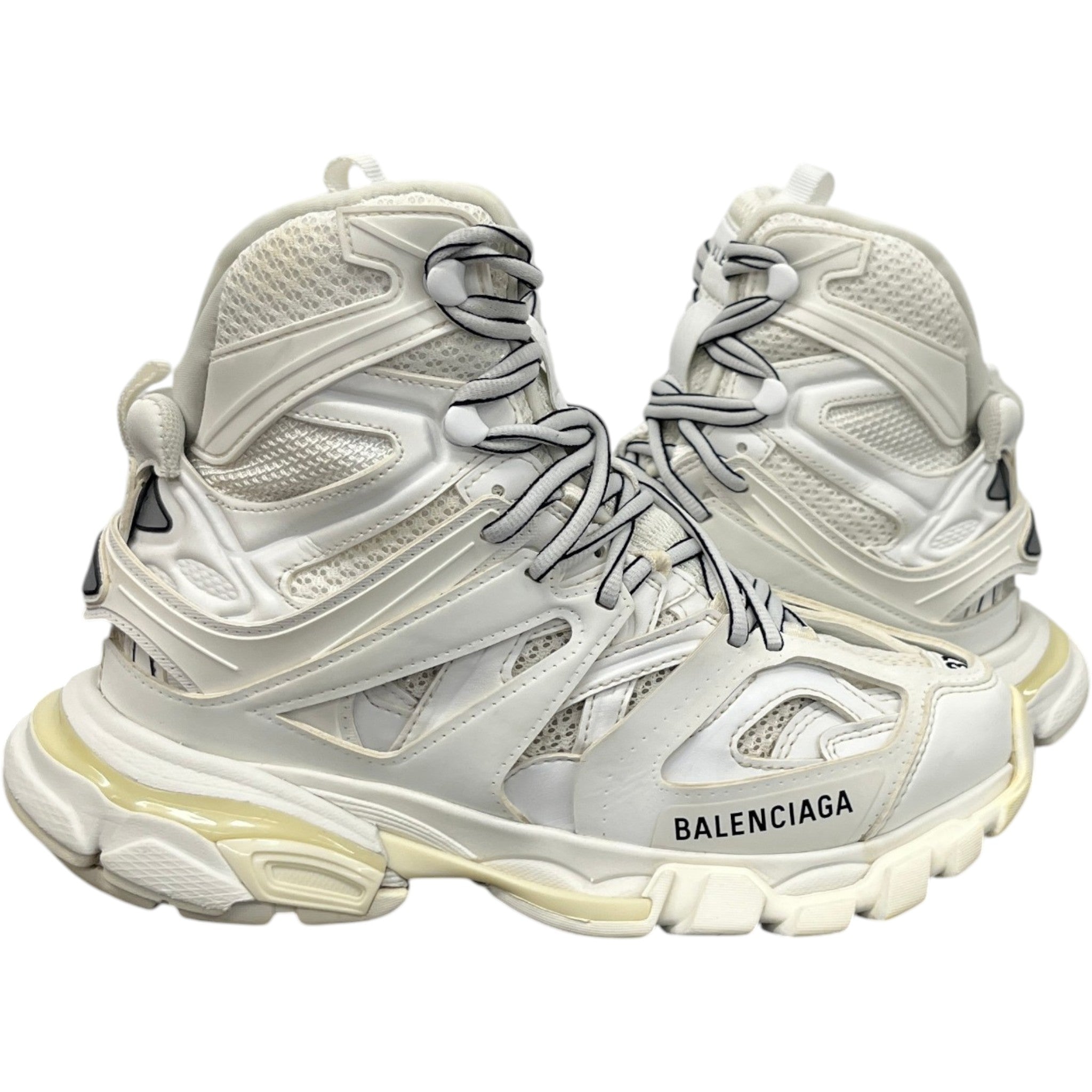 Women's Track Hike High Trainers White Size EU 37 / UK 4