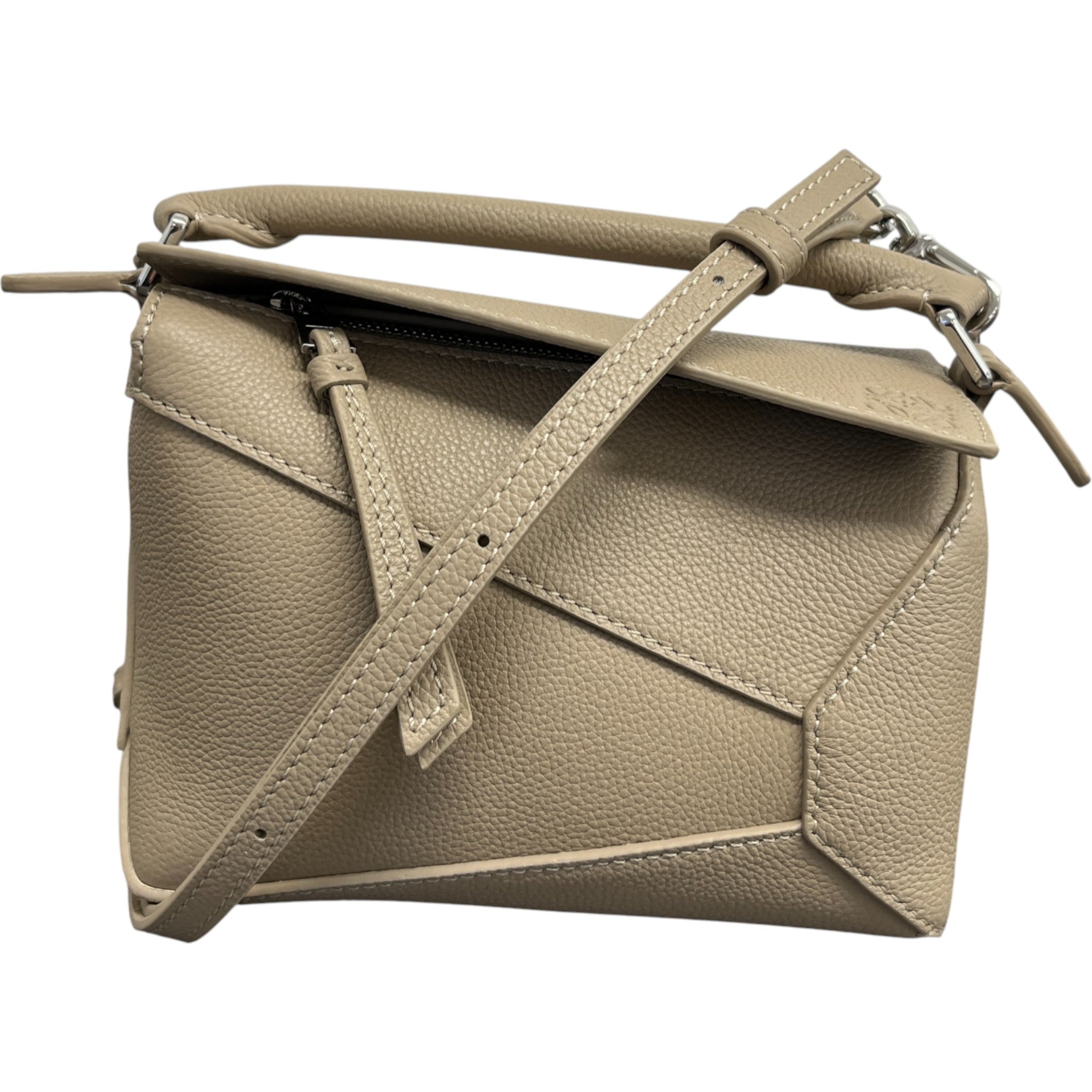 Women's Puzzle Edge Mini Handbag Brown