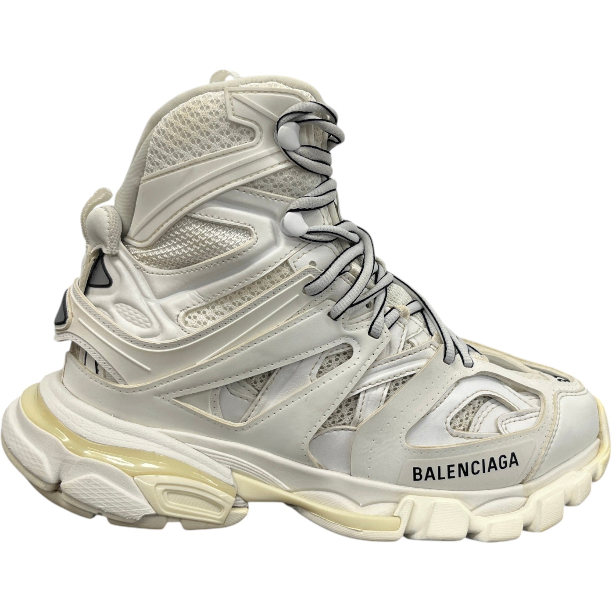 Women's Track Hike High Trainers White Size EU 37 / UK 4