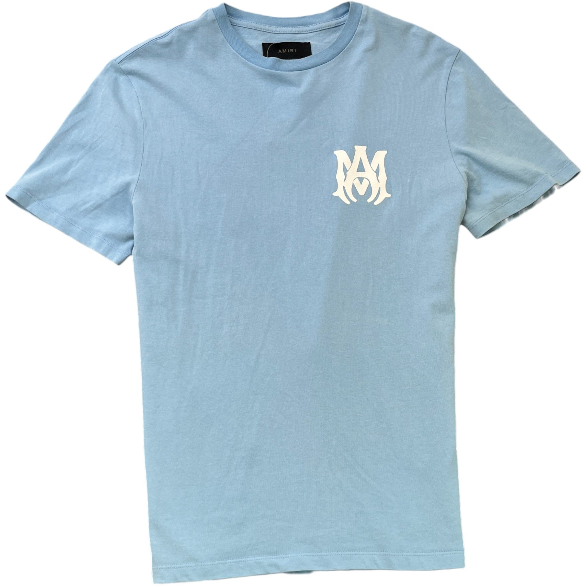 Men's Logo Print T-Shirt Blue Size M