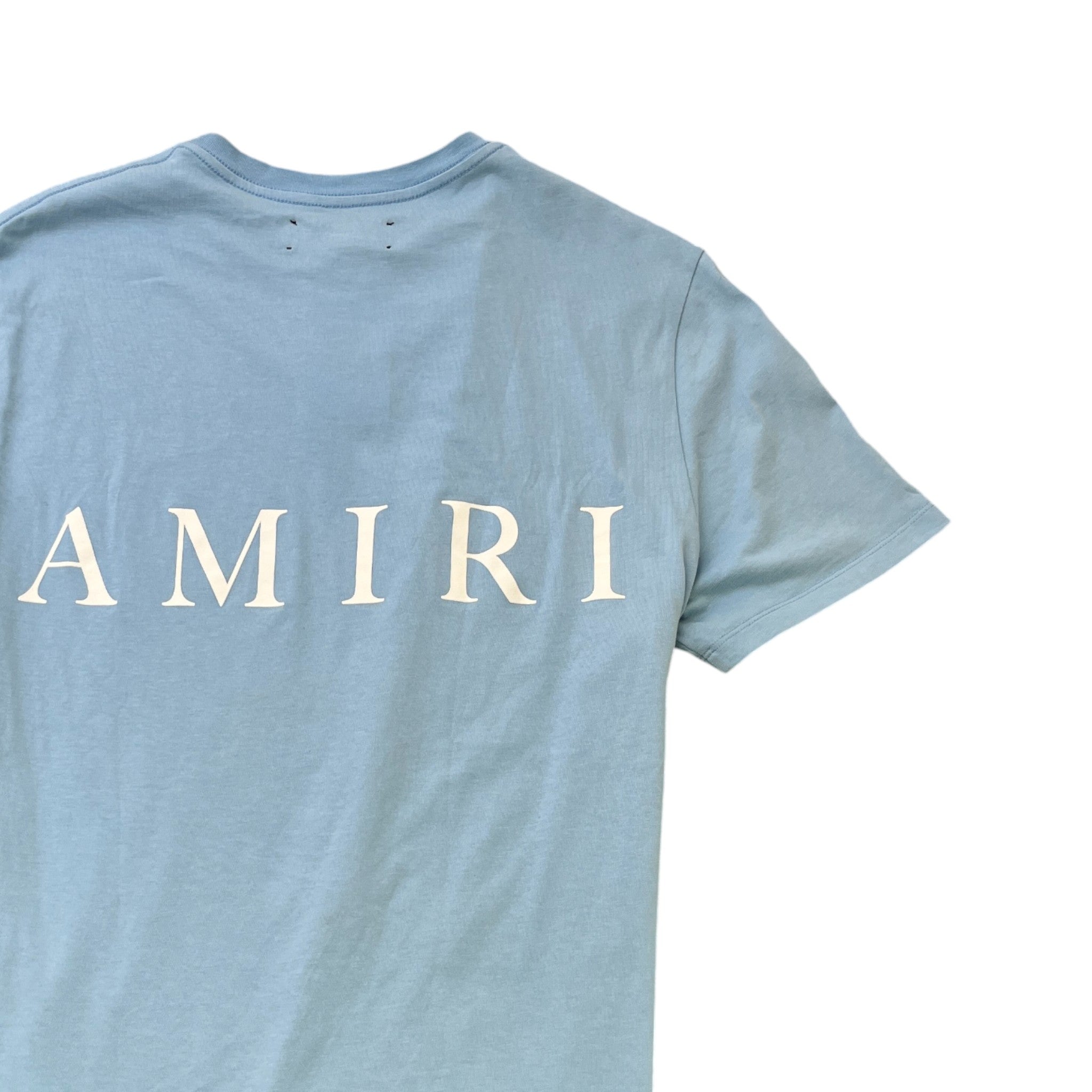 Men's Logo Print T-Shirt Blue Size M