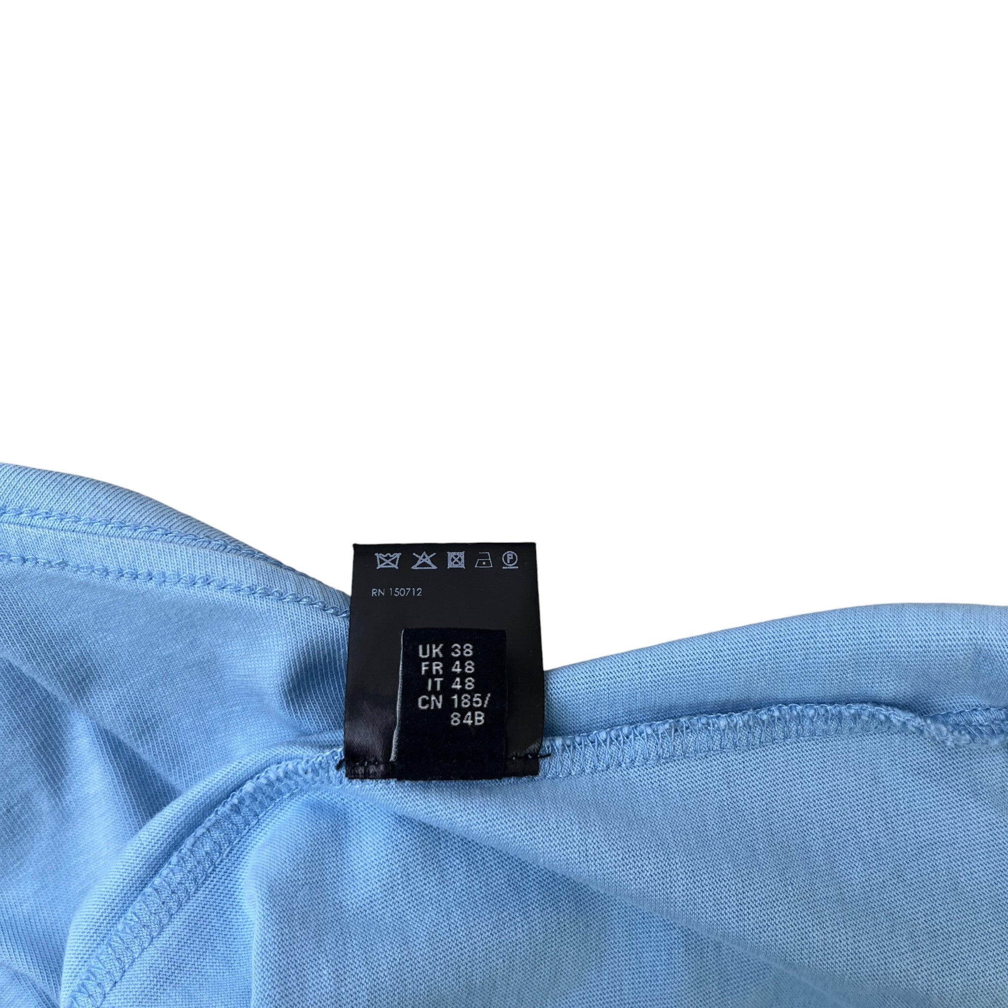 Men's Logo Print T-Shirt Blue Size M