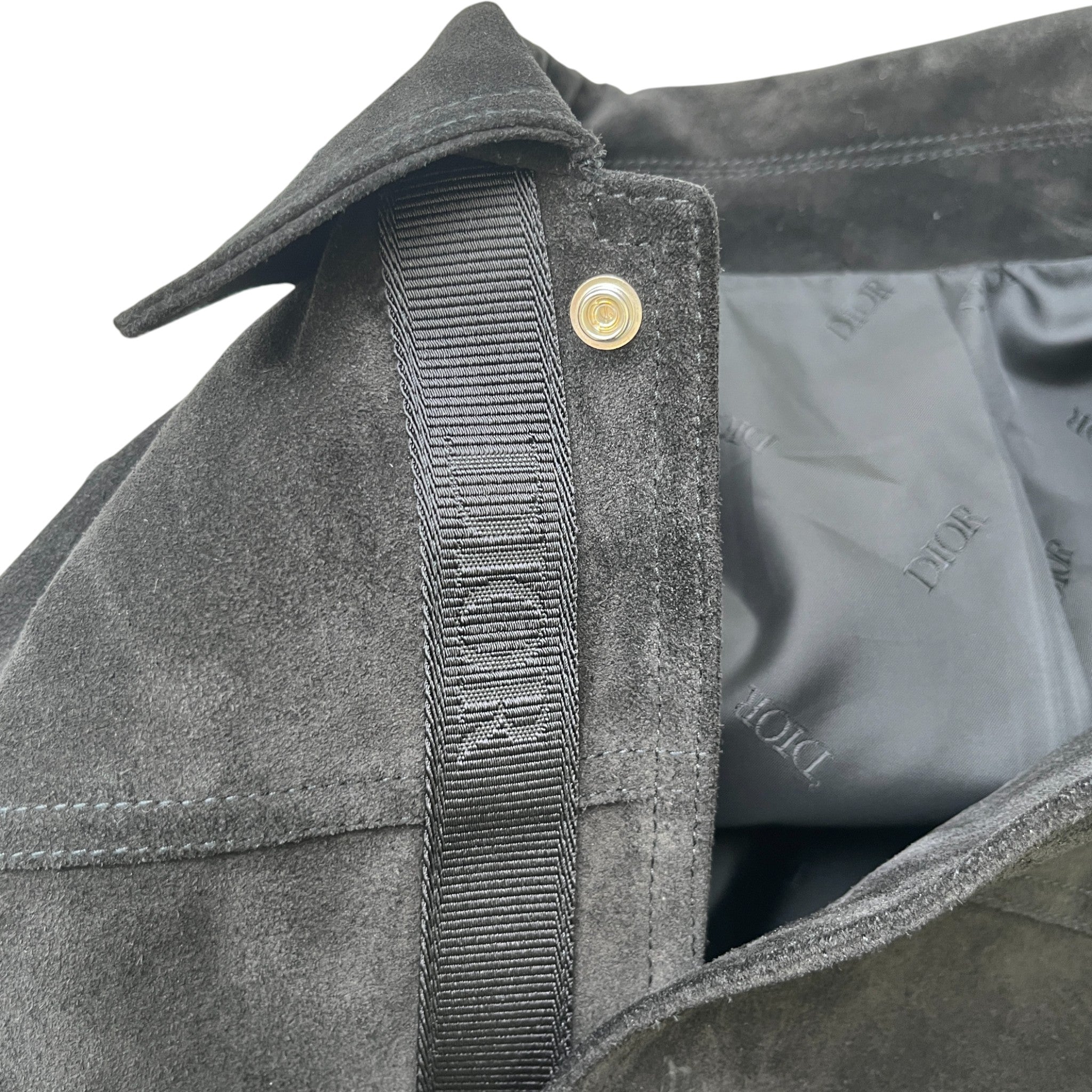 Men's Suede Lambskin Jacket Black Size IT 52 / XL