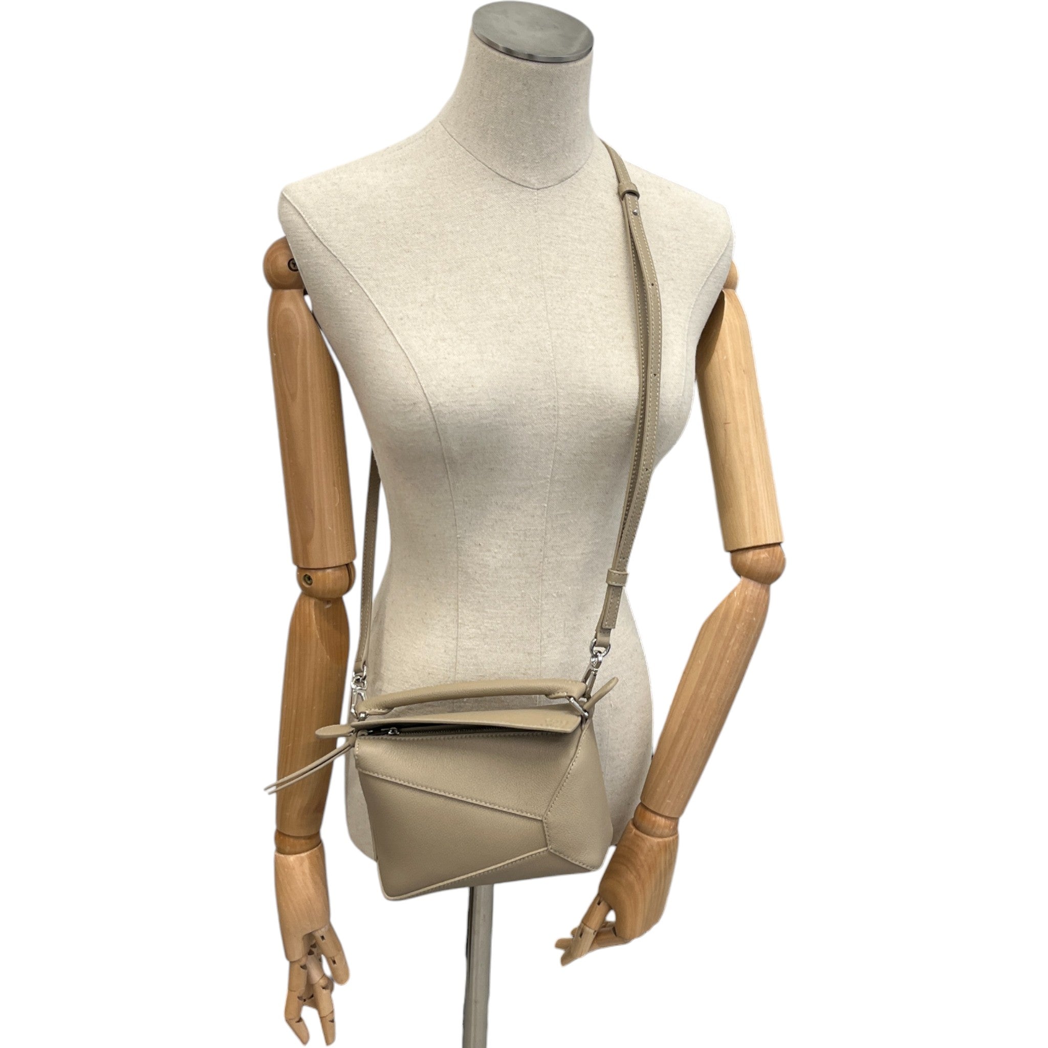 Women's Puzzle Edge Mini Handbag Brown