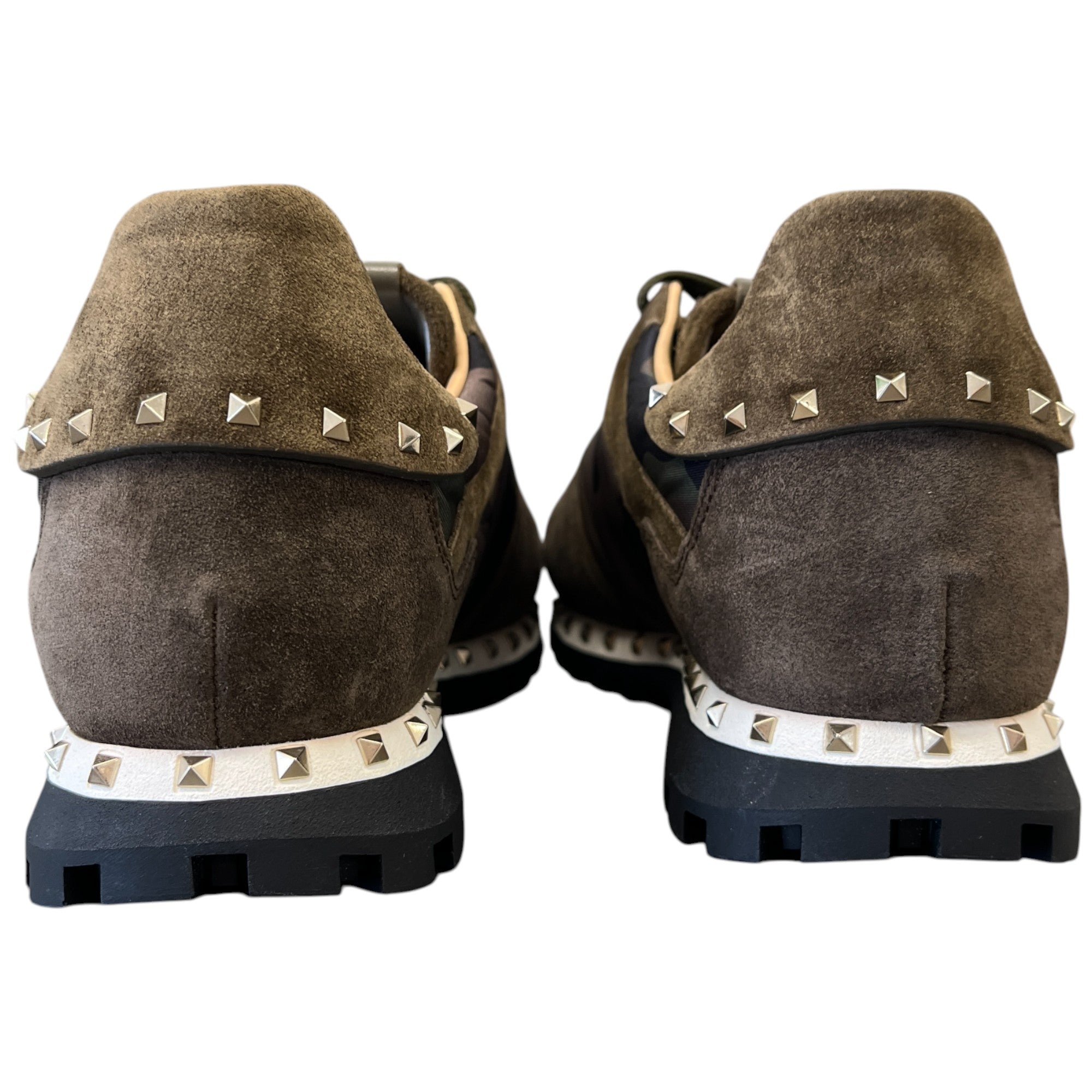 Men's Rockstud Low Trainers Khaki Size EU 41 / UK 7