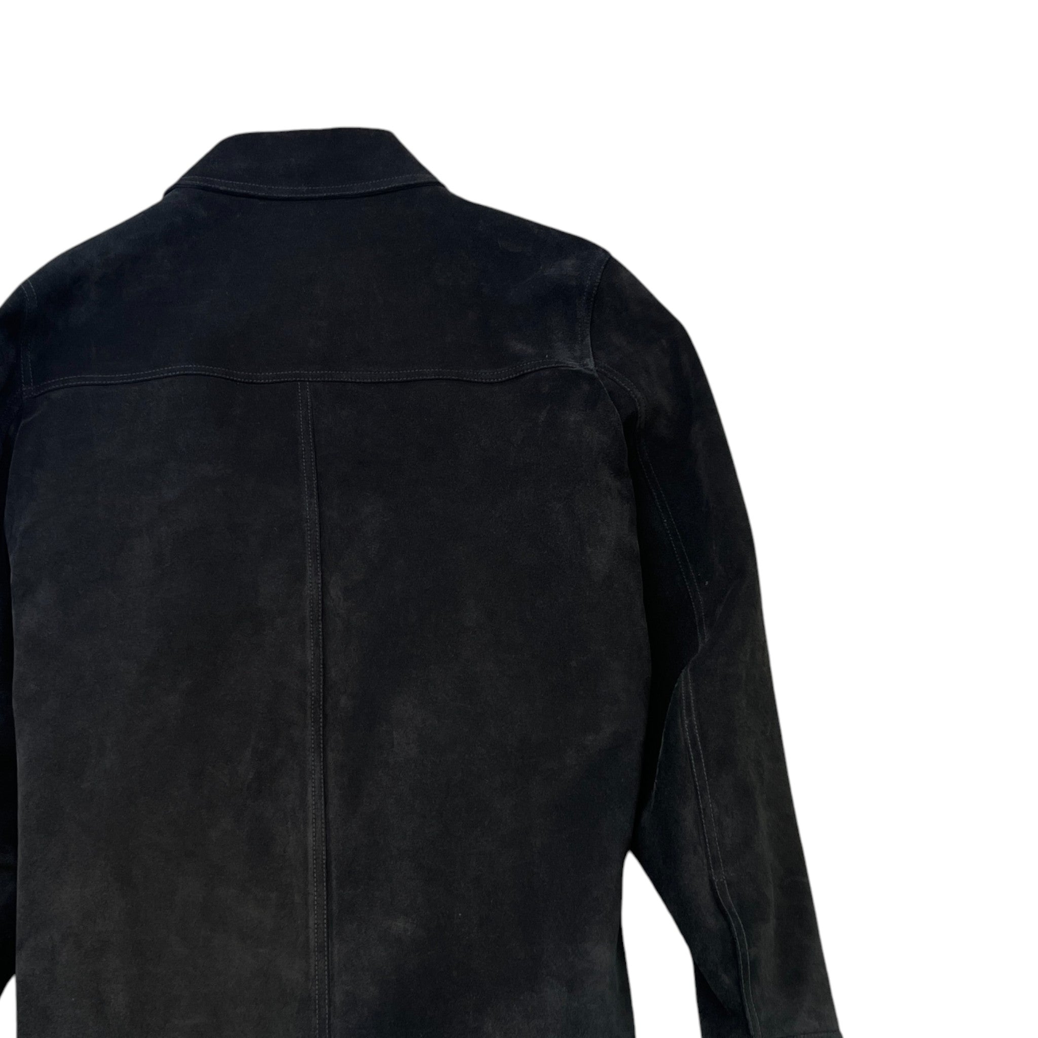 Men's Suede Lambskin Jacket Black Size IT 52 / XL