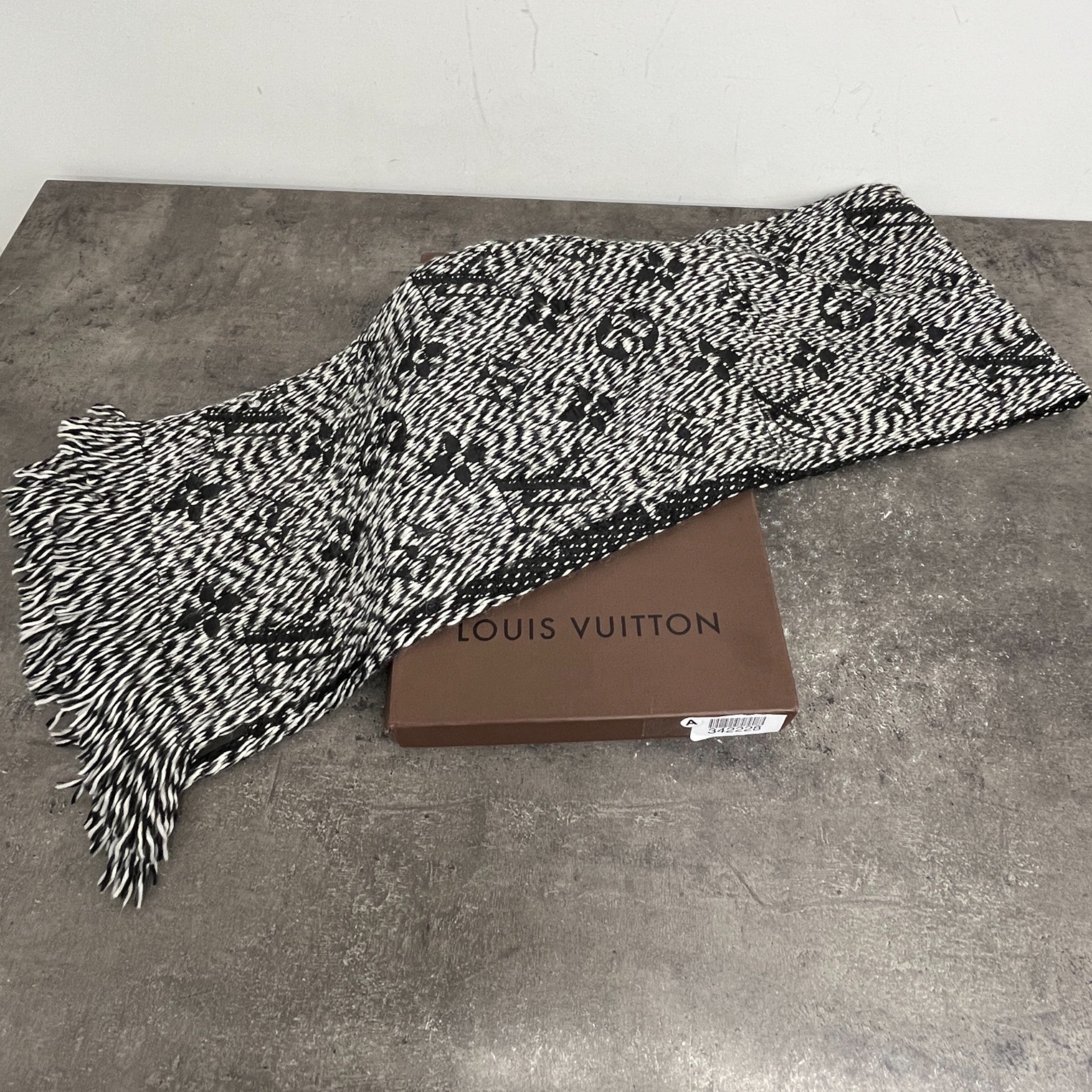 Women's Logomania Scarf Black