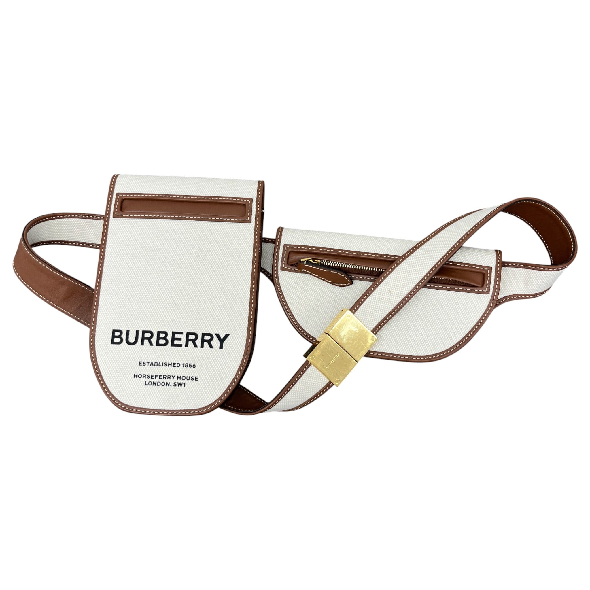 Women's Olympia Canvas Belt Bag Brown