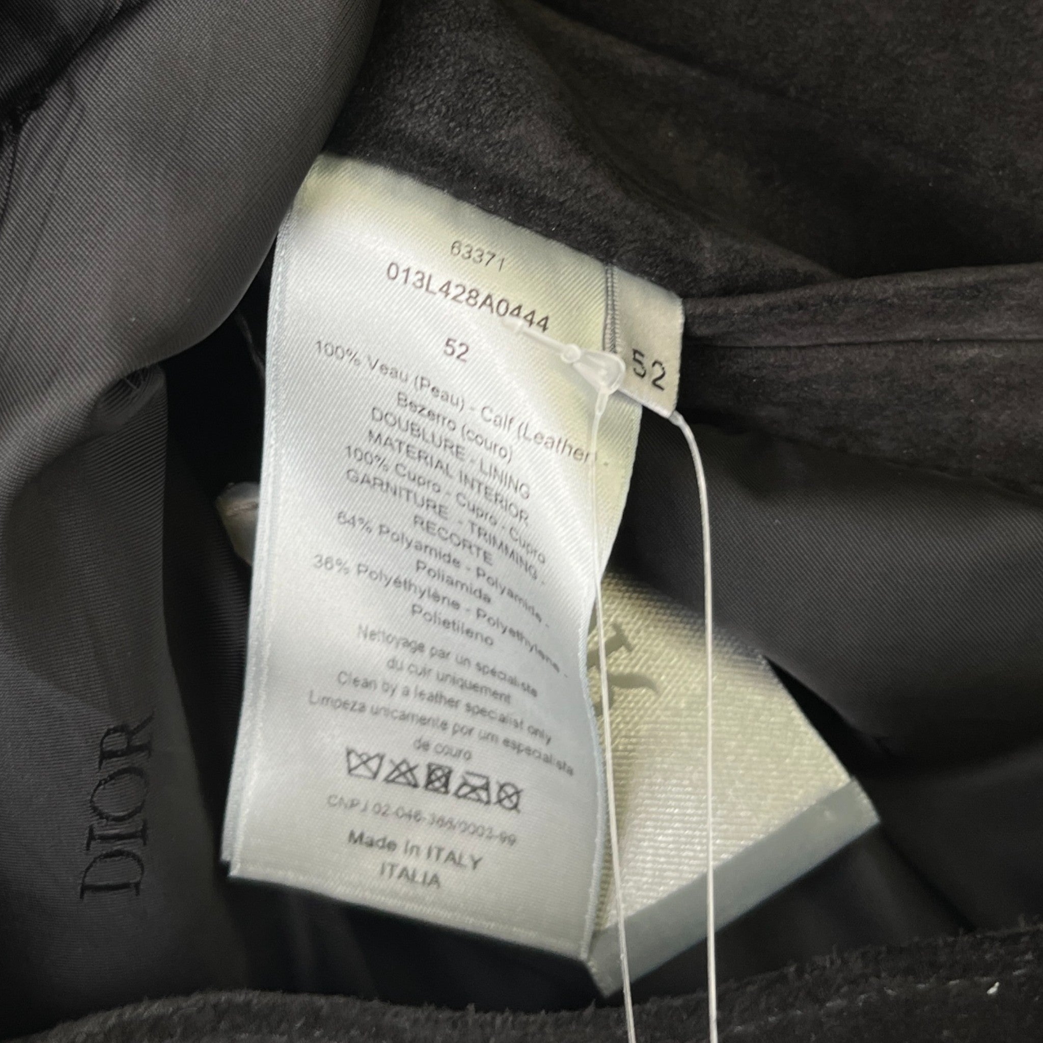 Men's Suede Lambskin Jacket Black Size IT 52 / XL