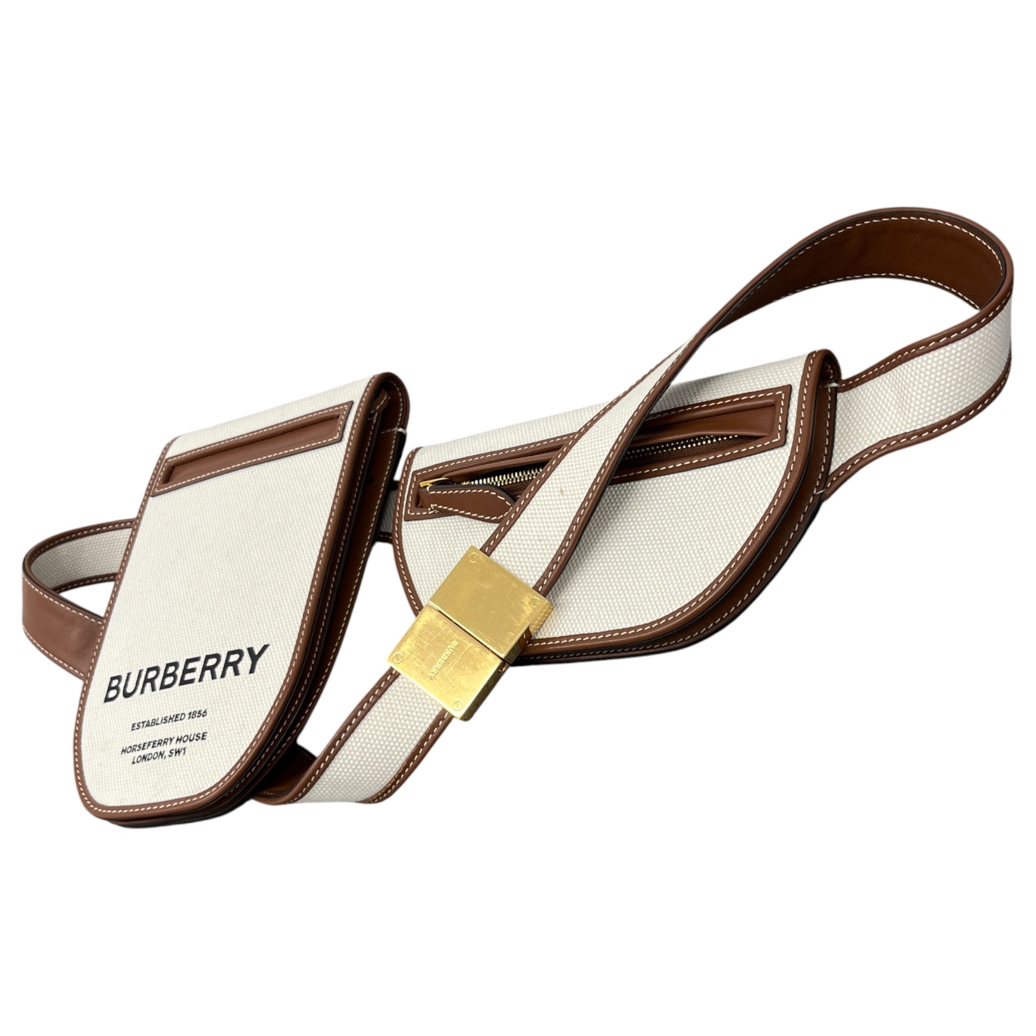 Women's Olympia Canvas Belt Bag Brown