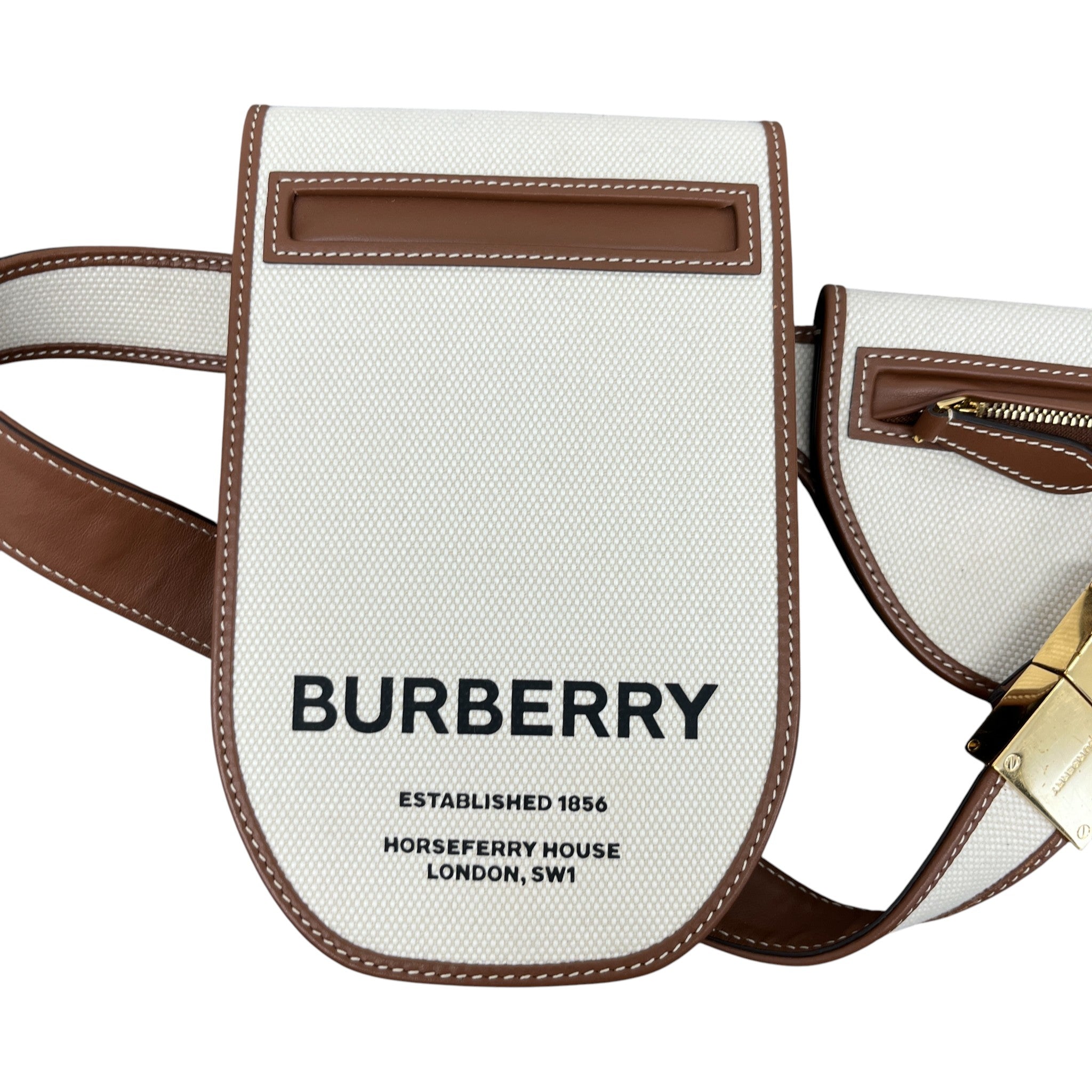 Women's Olympia Canvas Belt Bag Brown