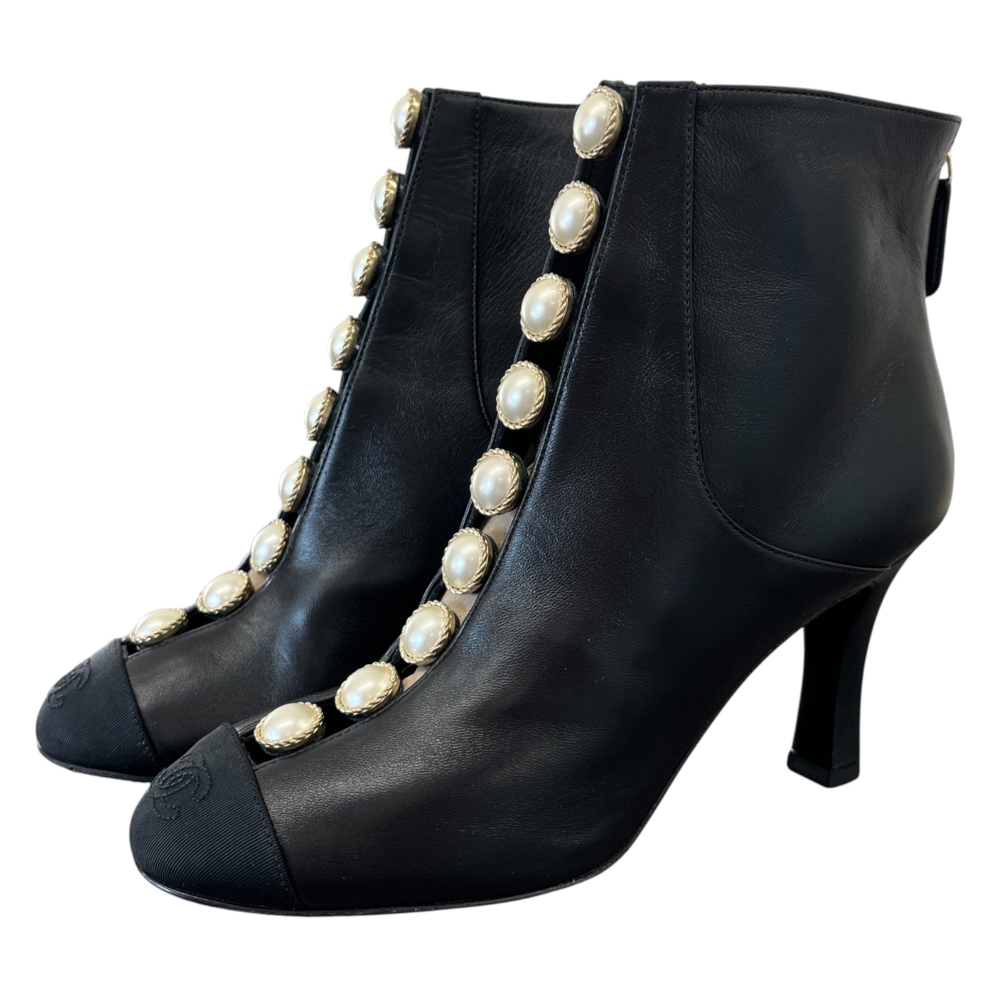 Women's Pearl Cc Logo Boots Black Size EU 36 / UK 3