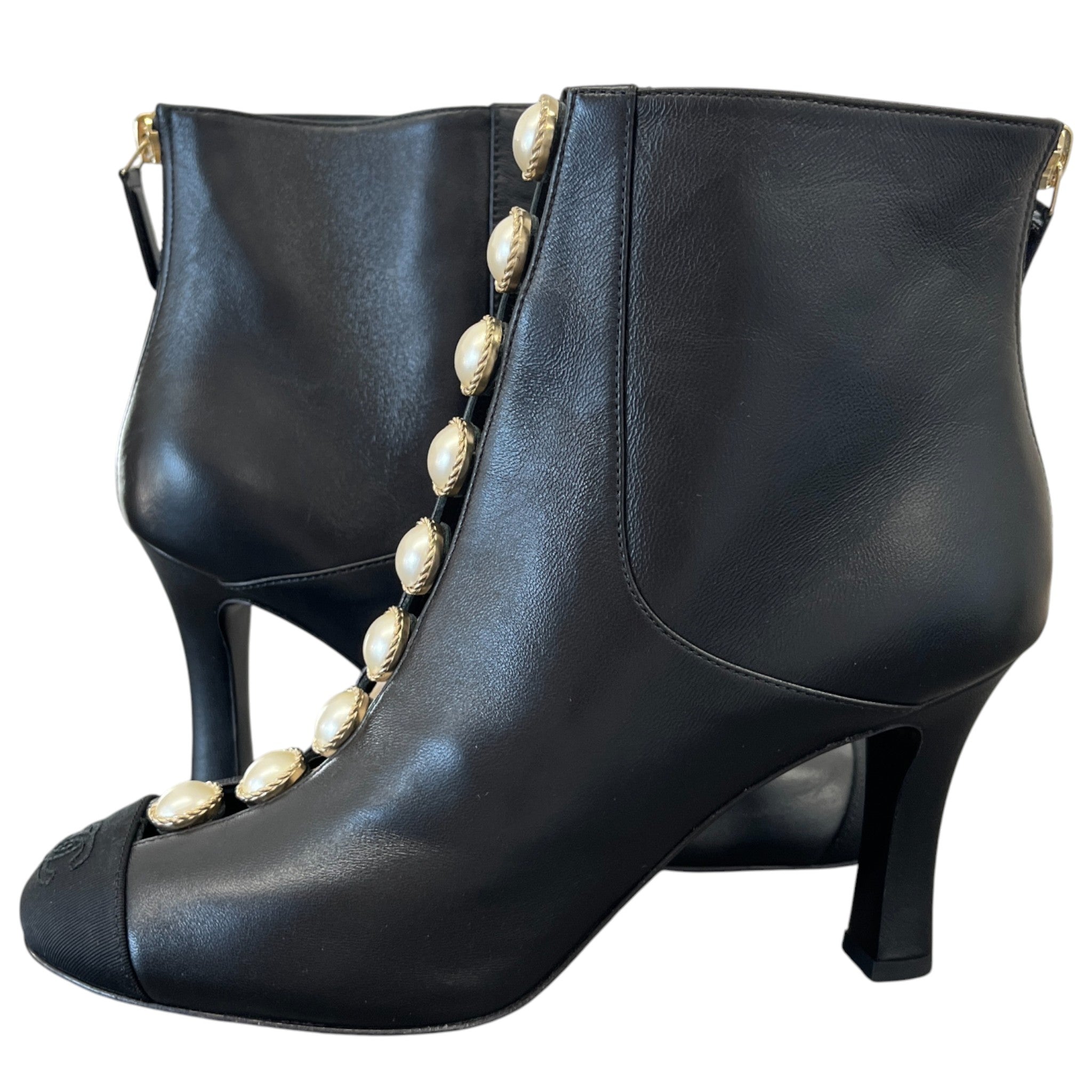 Women's Pearl Cc Logo Boots Black Size EU 36 / UK 3