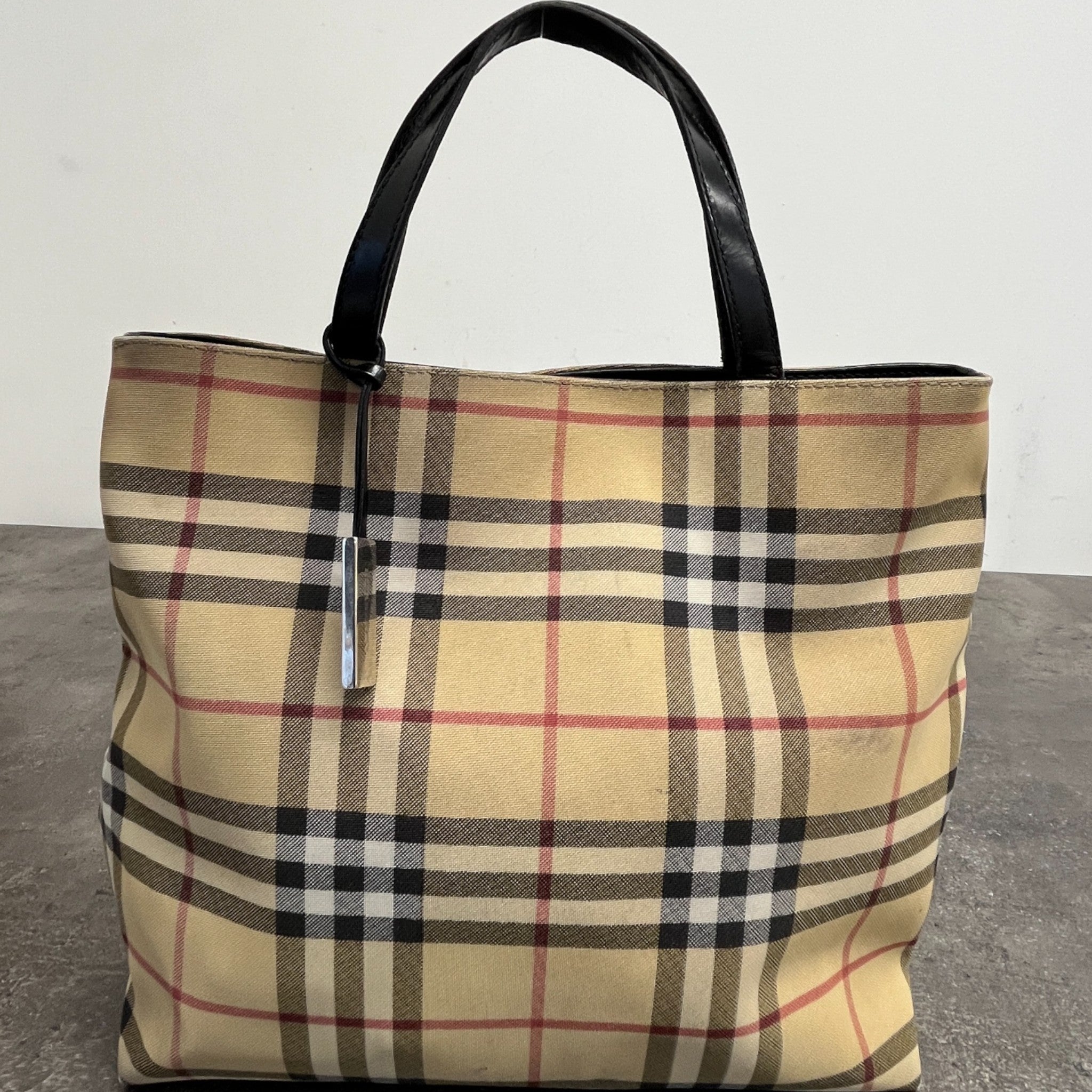 Women's Nova Check Pvc Tote Bag Beige