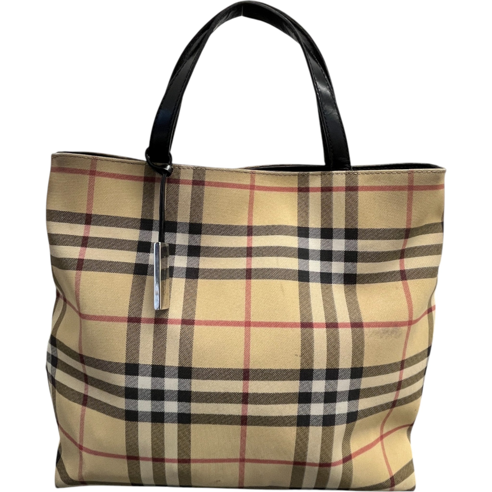 Women's Nova Check Pvc Tote Bag Beige