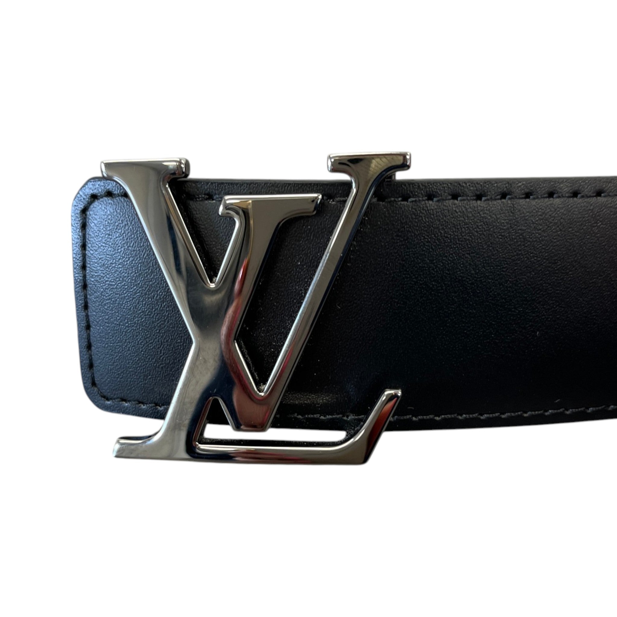 Men's Damier Graphite Lv Initiales Belt Black Size Waist 38"