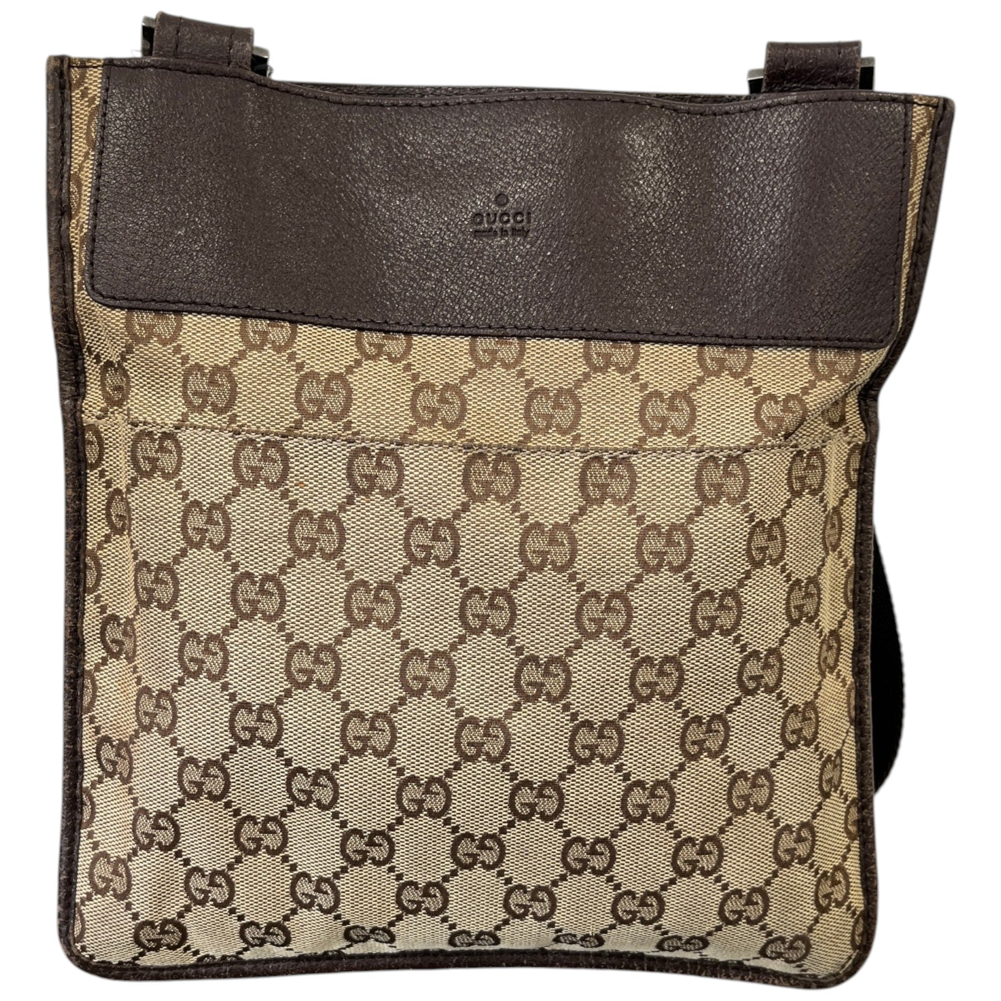 Men's Gg Supreme Crossbody Bag Brown