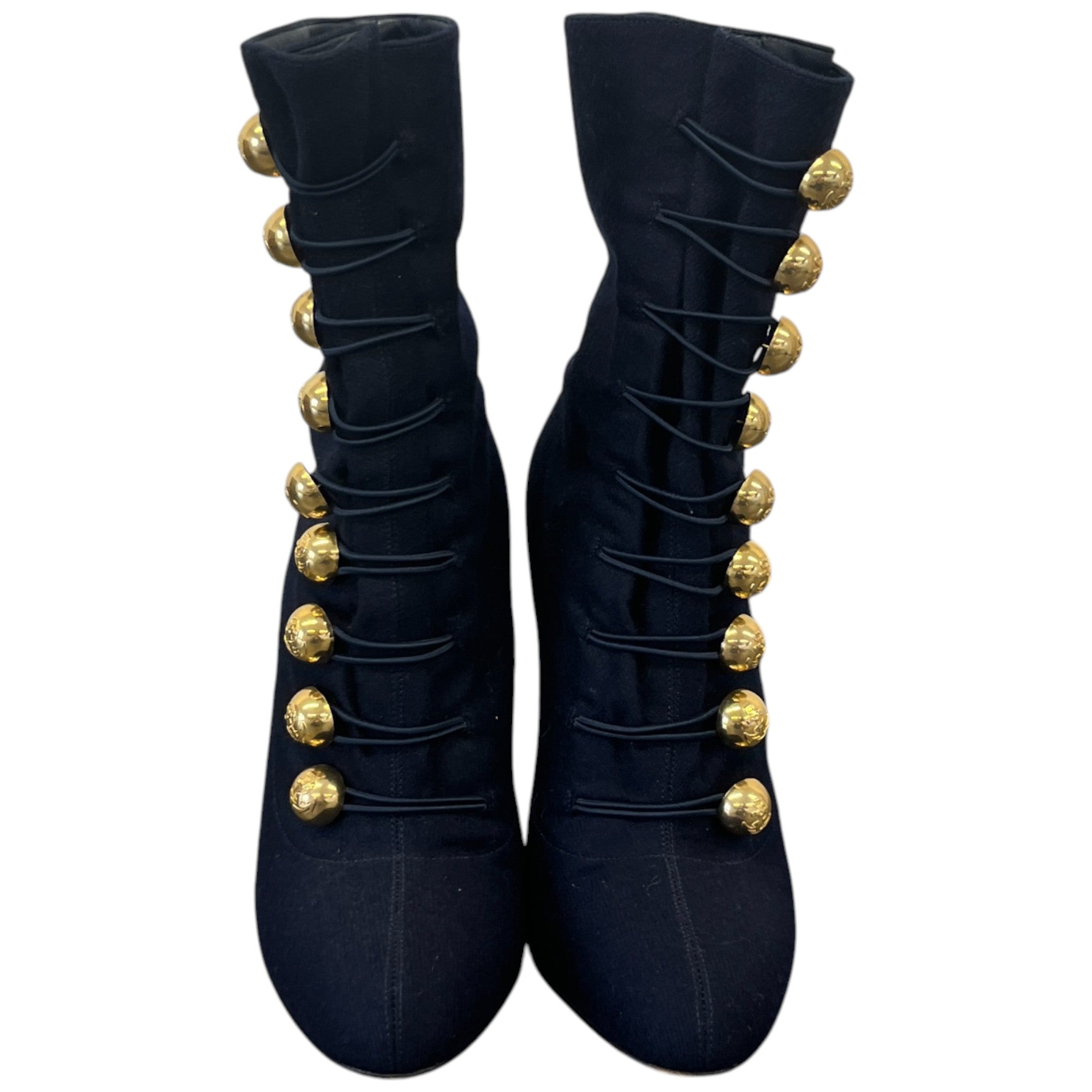Women's Napoleon Heeled Boots Navy Size EU 38 / UK 5